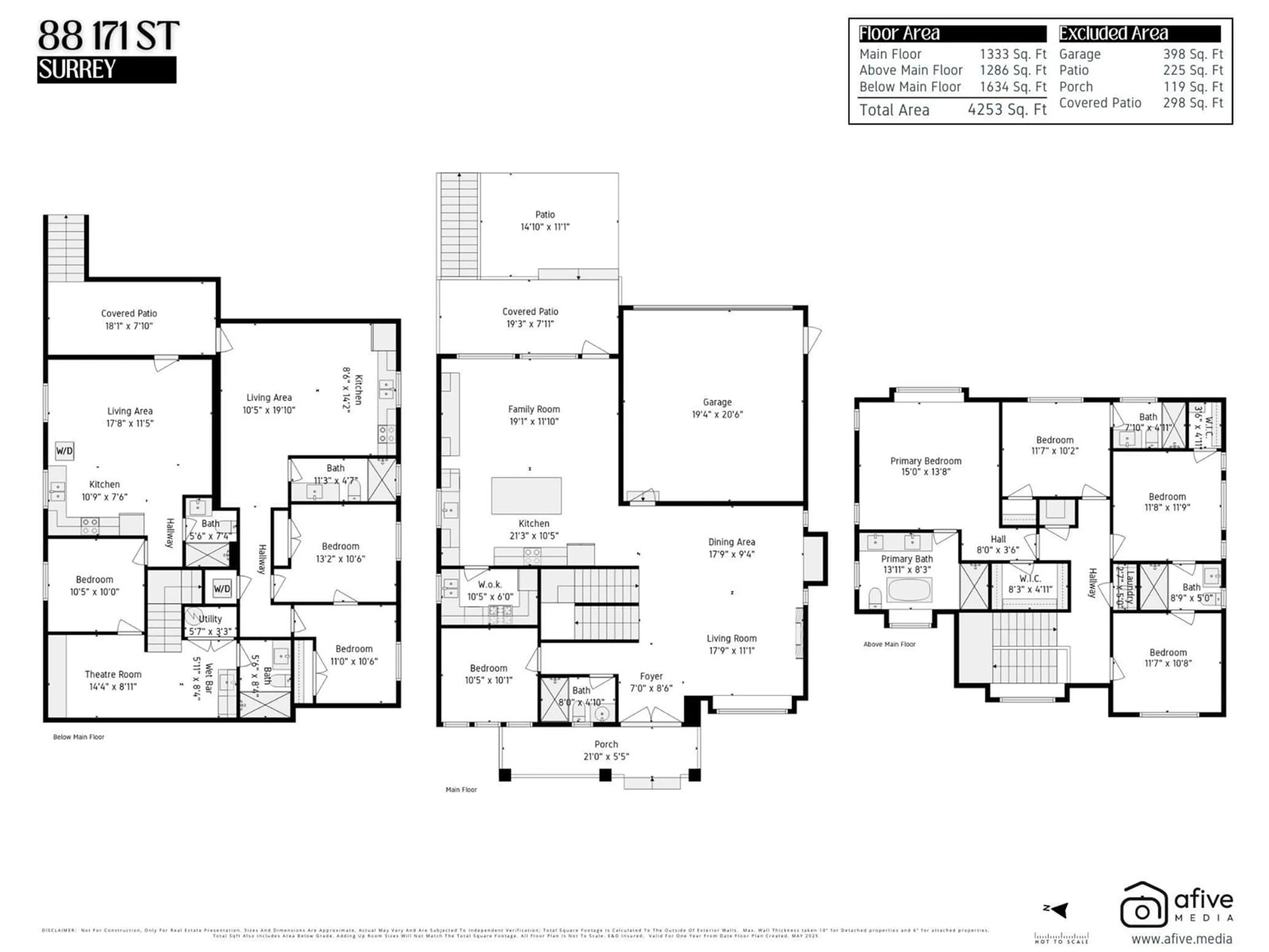 Floor plan for 88 171, Surrey British Columbia V3Z9P5