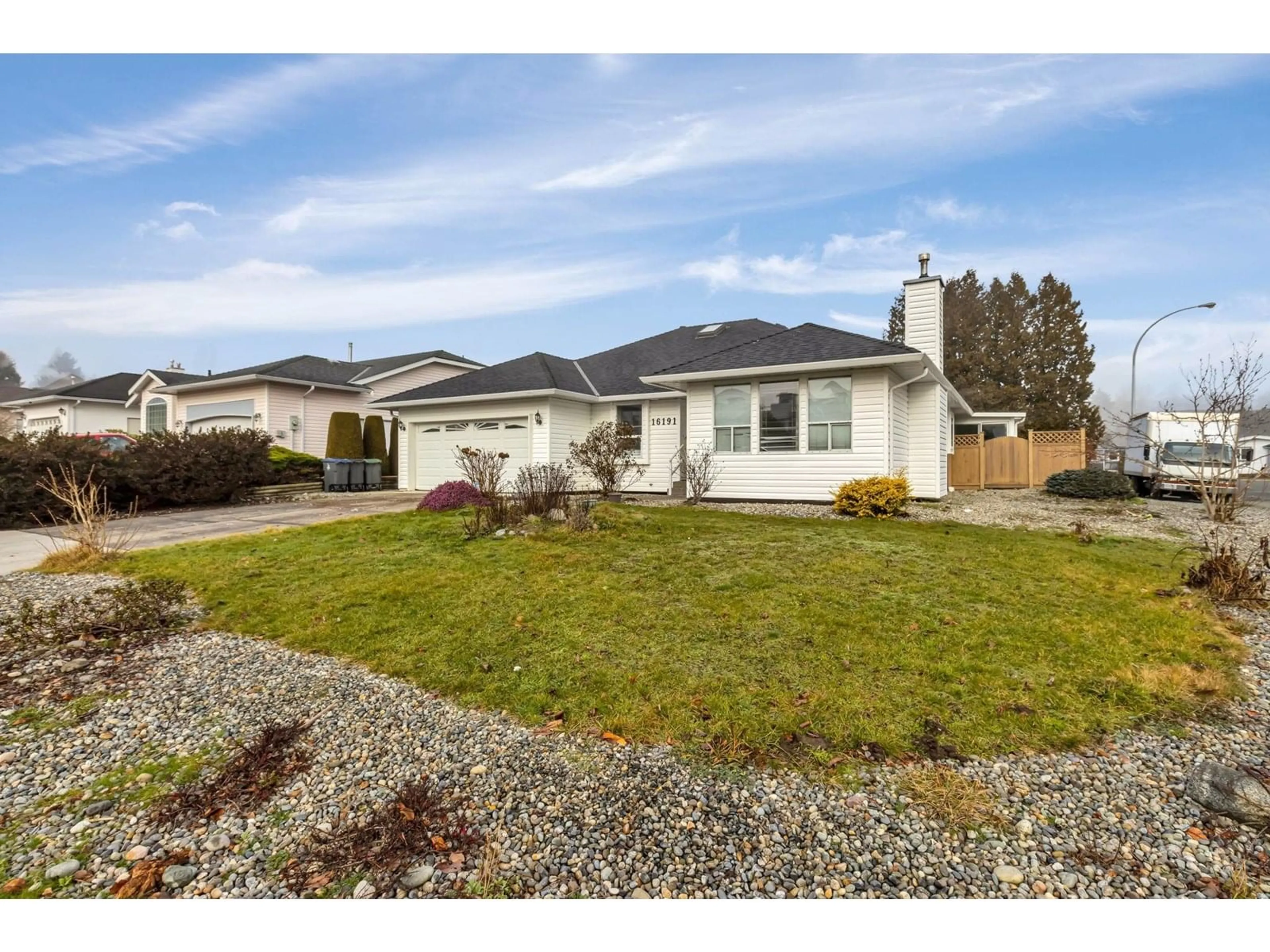 Home with vinyl exterior material, street for 16191 16A, Surrey British Columbia V4A9J9