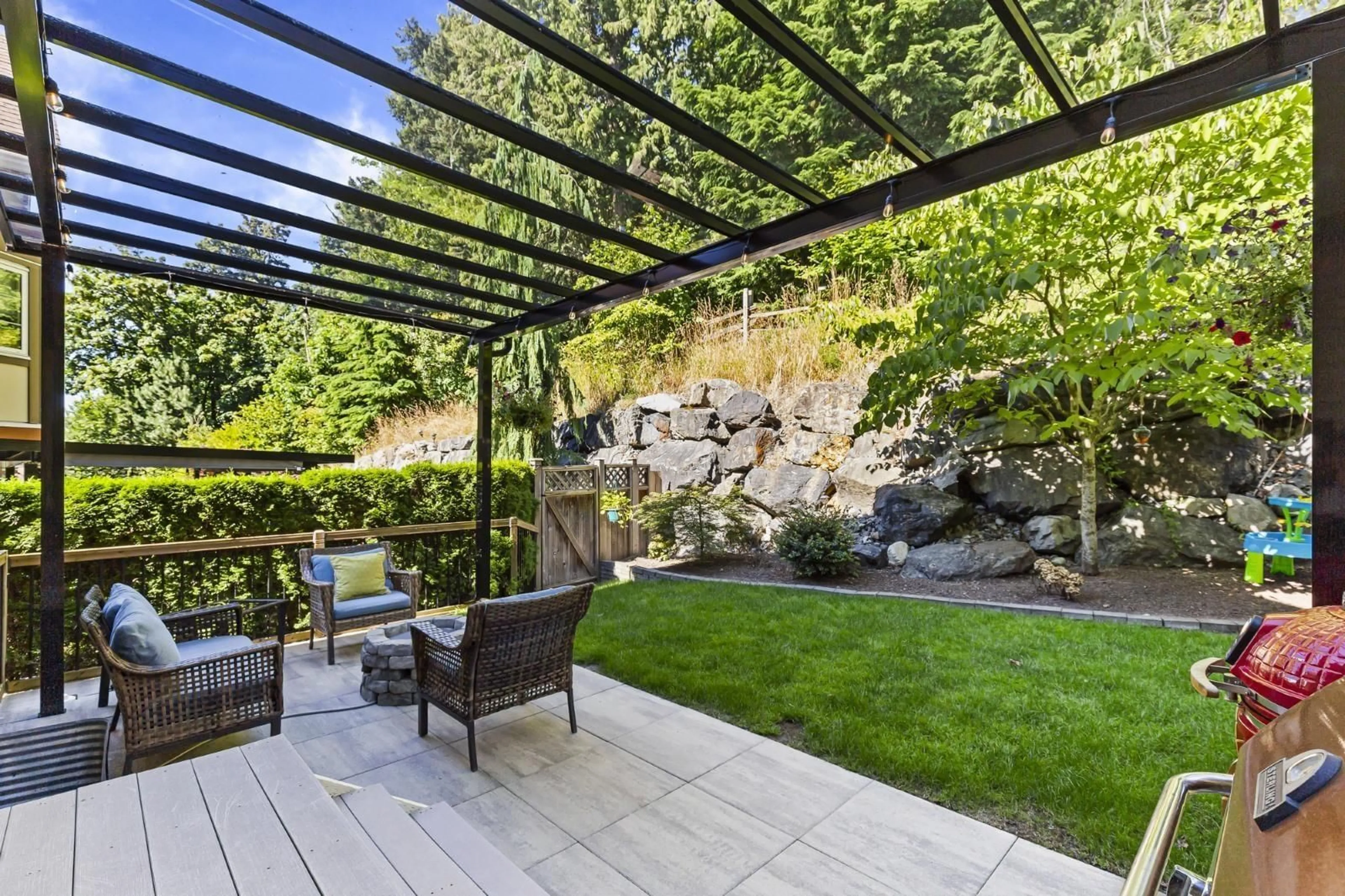 Patio, water/lake/river/ocean view for 23 - 35626 MCKEE, Abbotsford British Columbia V3G2L6