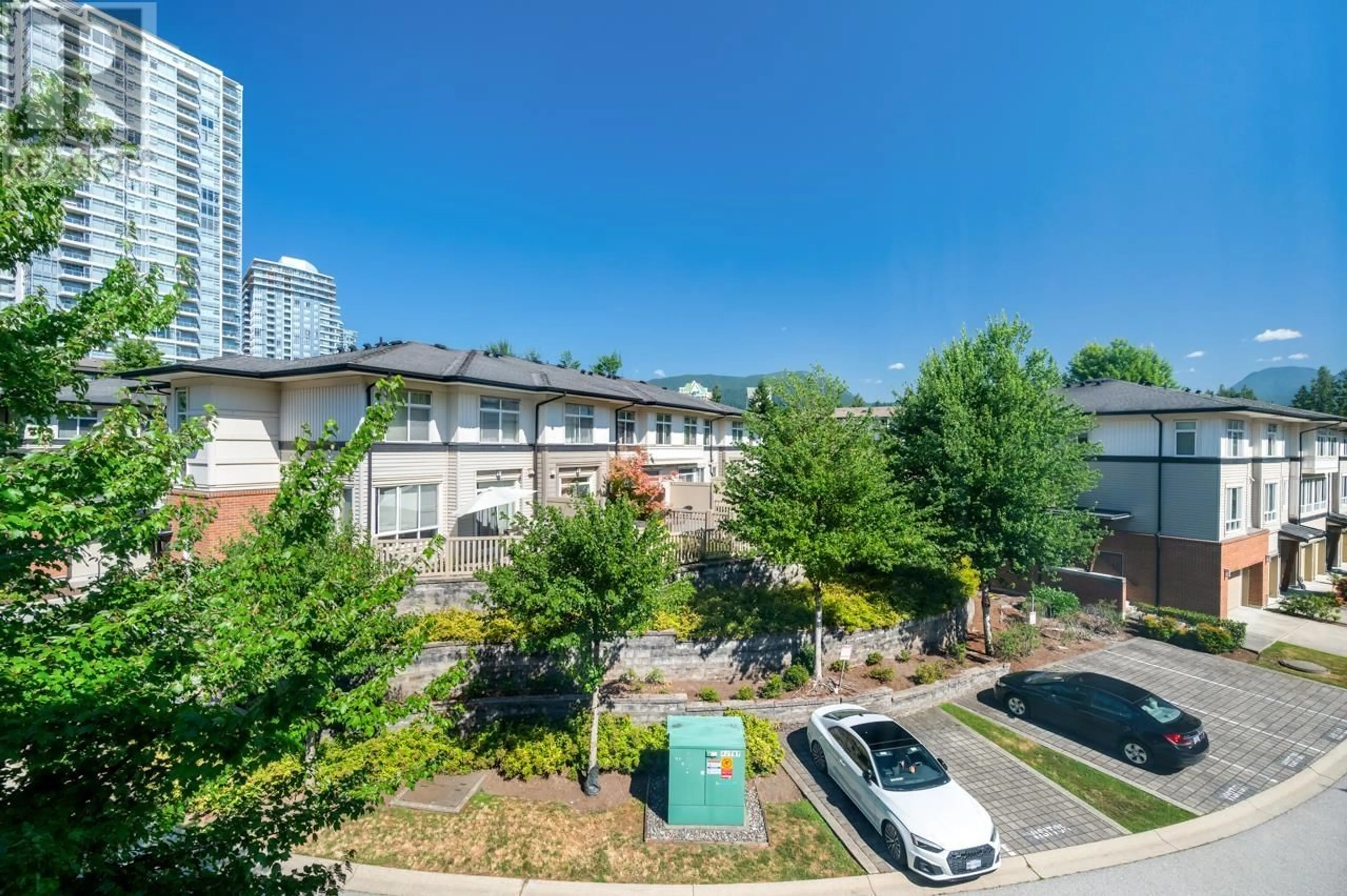 A pic from outside/outdoor area/front of a property/back of a property/a pic from drone, city buildings view from balcony for 25 - 1125 KENSAL PLACE, Coquitlam British Columbia V3B0G3