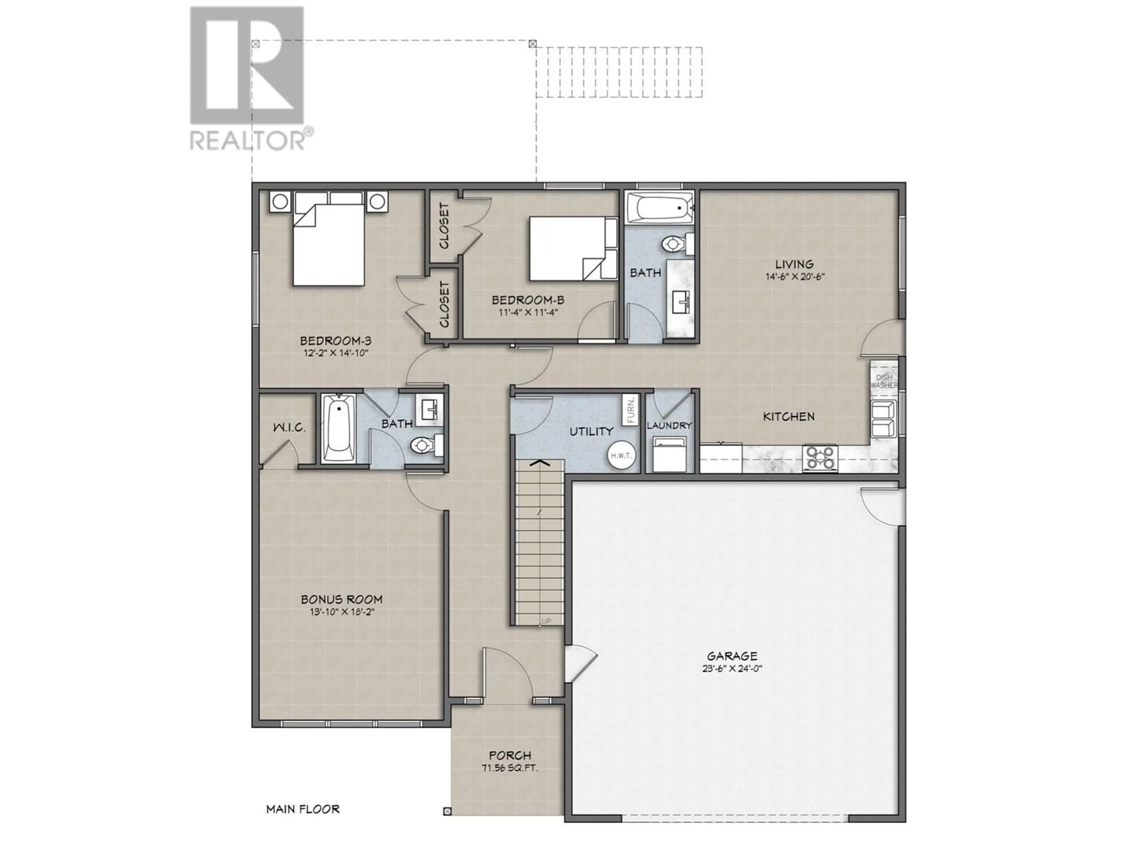 Floor plan for 2860 EDGEWATER CRESCENT, Prince George British Columbia V2K0B8