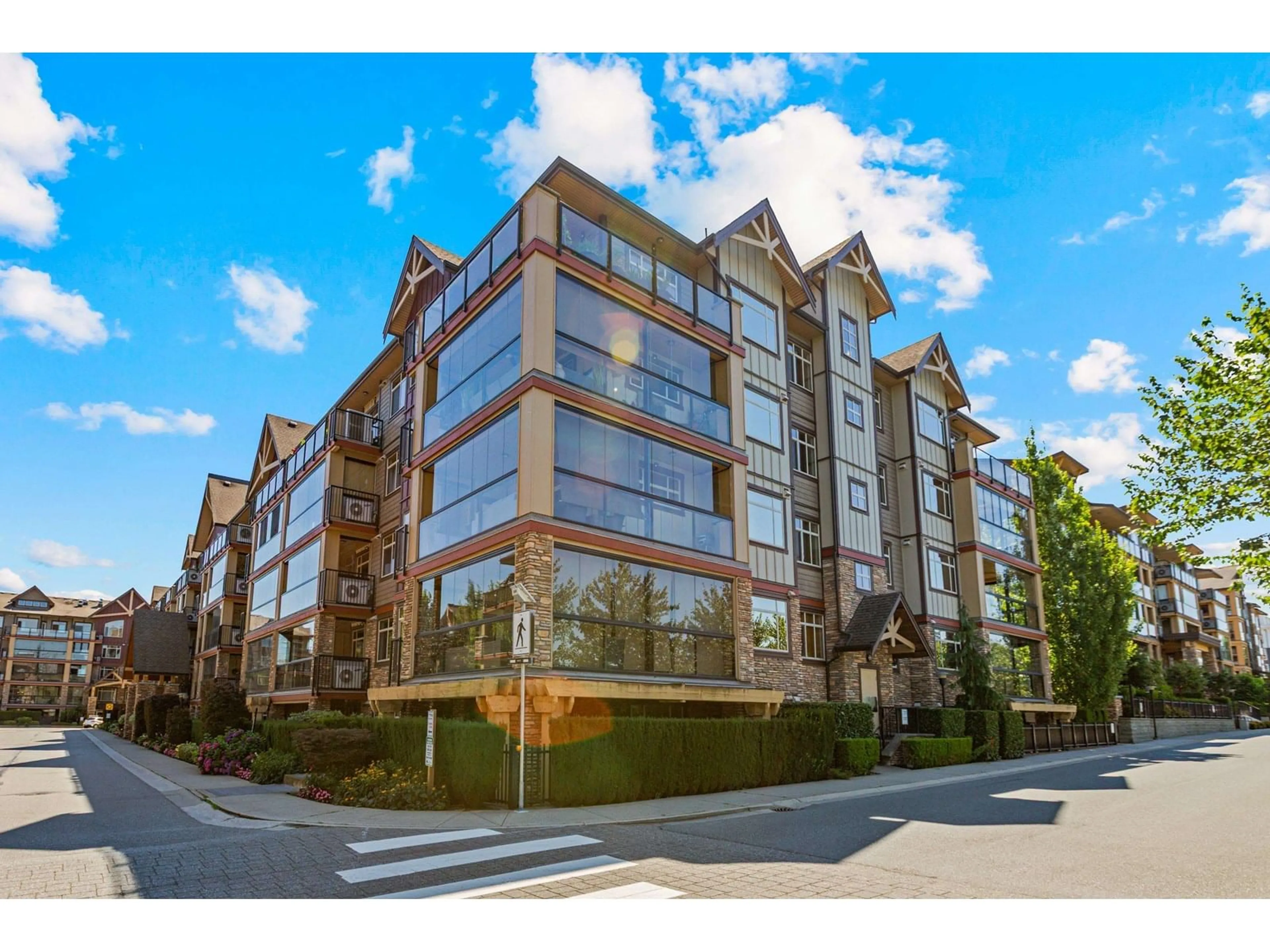 A pic from outside/outdoor area/front of a property/back of a property/a pic from drone, building for 542 - 8288 207A, Langley British Columbia V2Y0L2