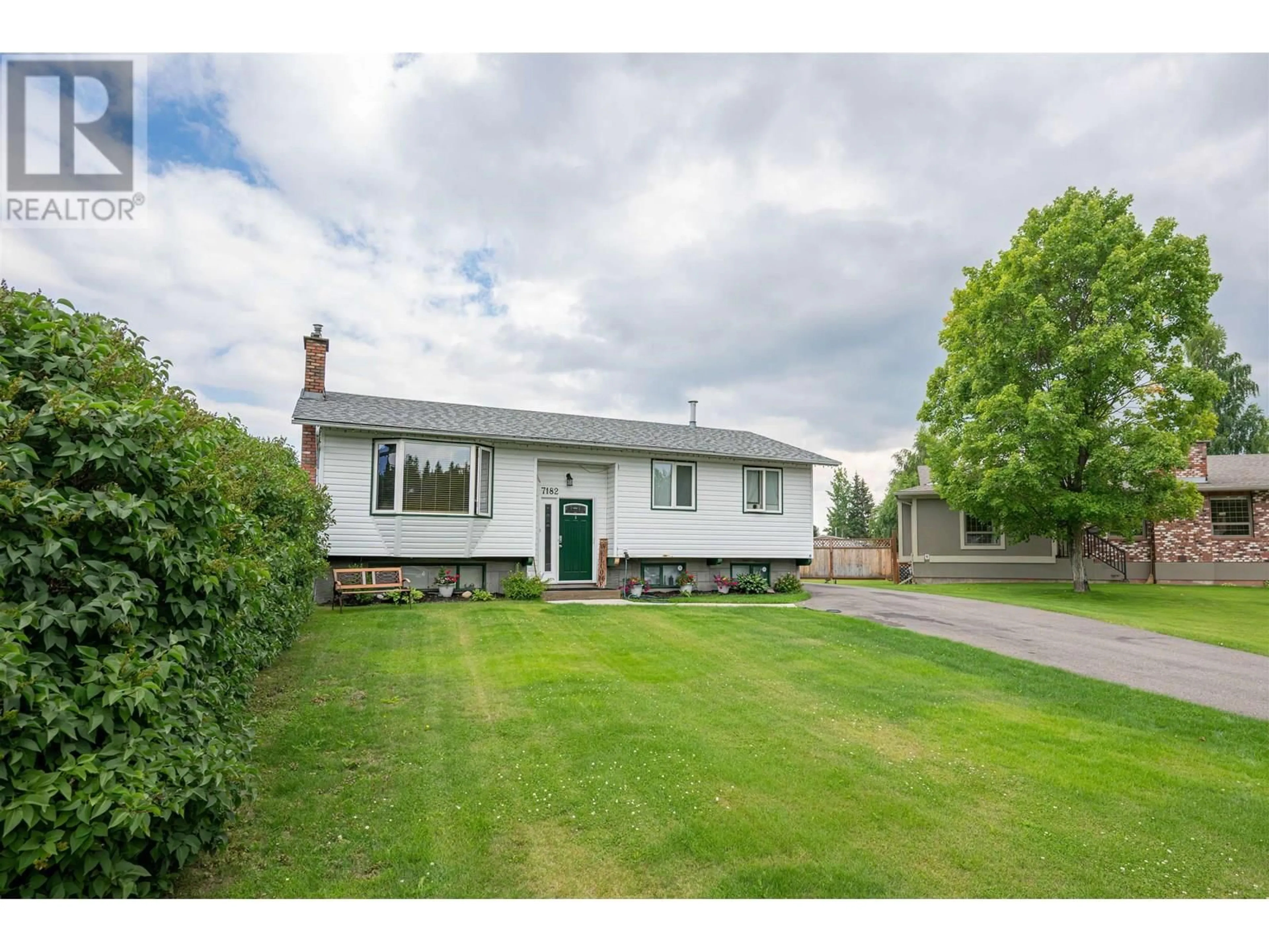 A pic from outside/outdoor area/front of a property/back of a property/a pic from drone, street for 7182 GUELPH PLACE, Prince George British Columbia V2N4A2