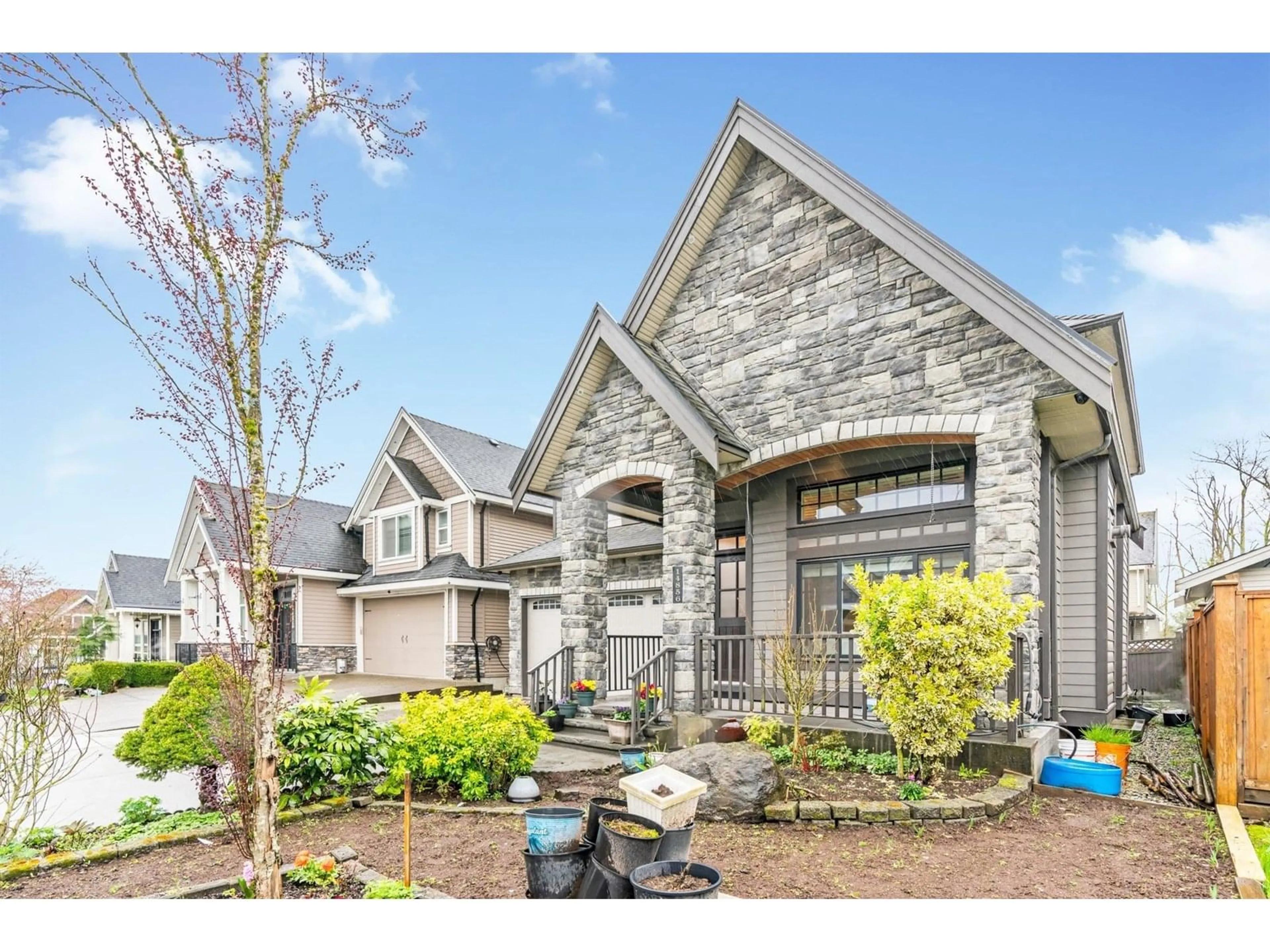 Home with brick exterior material, street for 14856 70B, Surrey British Columbia V3S2X3