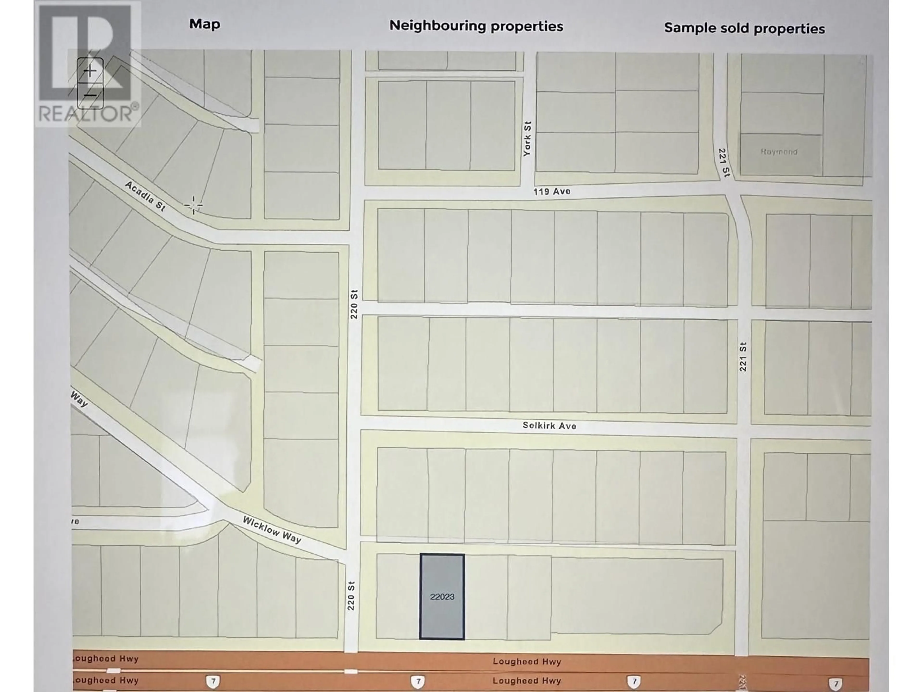 Picture of a map for 22023 LOUGHEED HIGHWAY, Maple Ridge British Columbia V2X2S7
