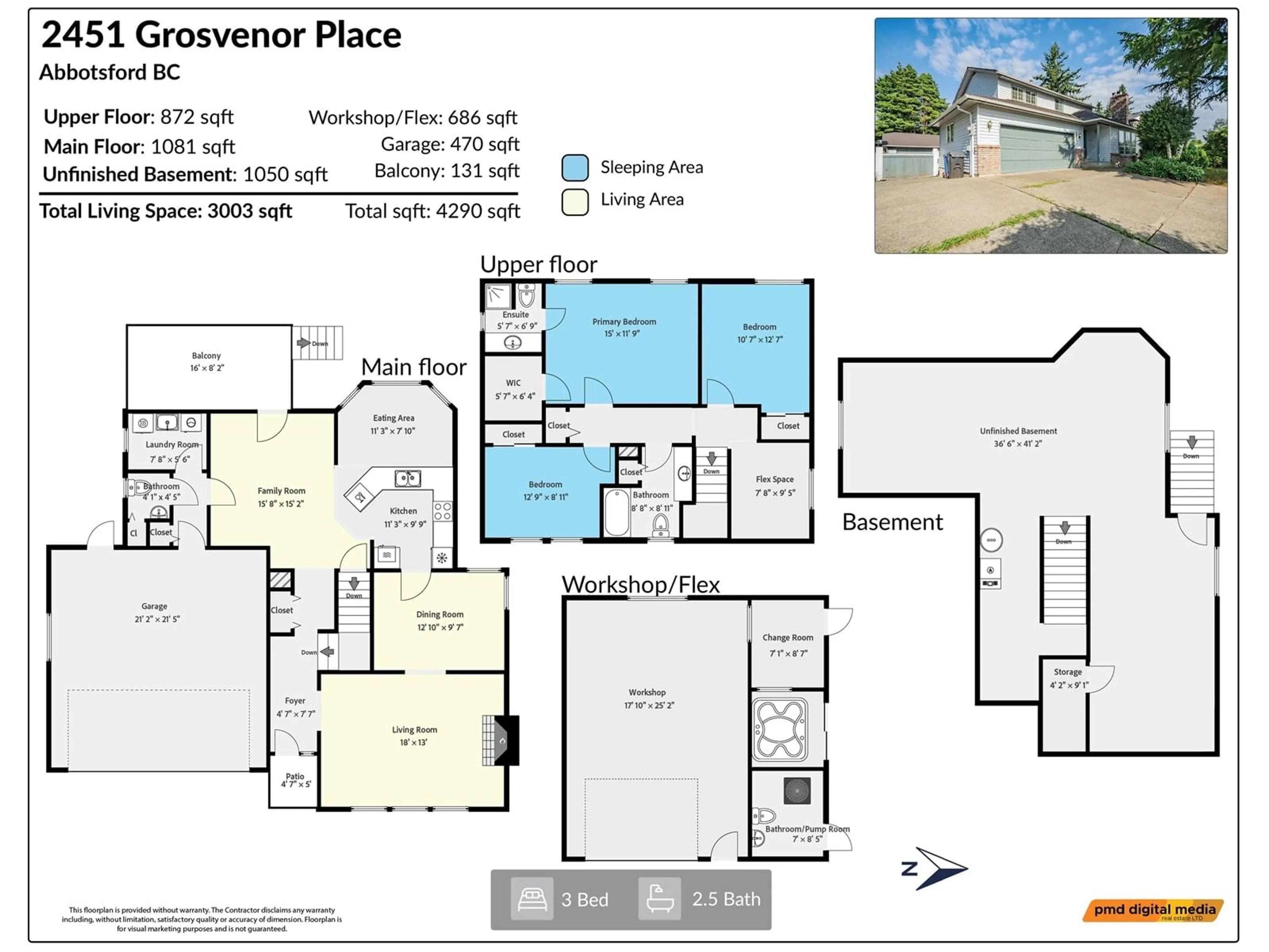 Floor plan for 2451 GROSVENOR, Abbotsford British Columbia V2S6R5