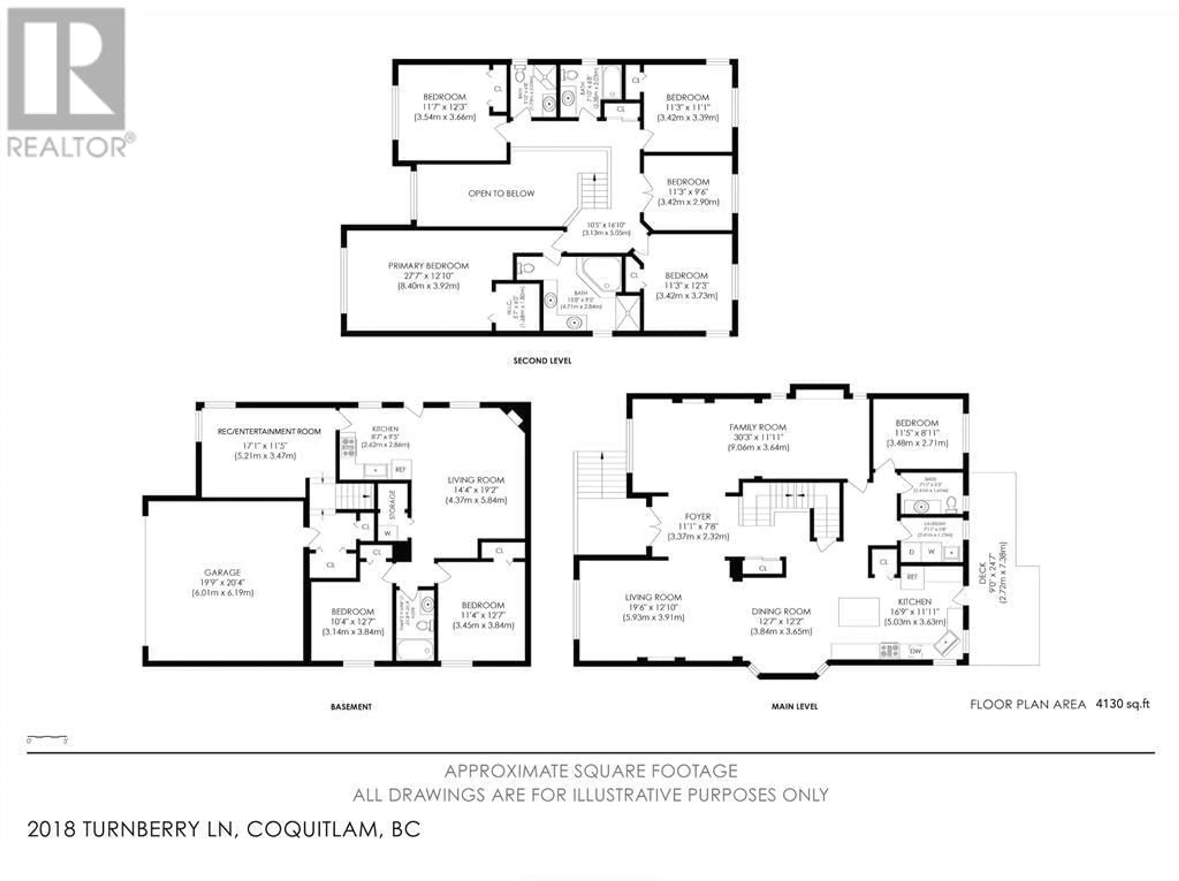 Floor plan for 2018 TURNBERRY LANE, Coquitlam British Columbia V3E3N5