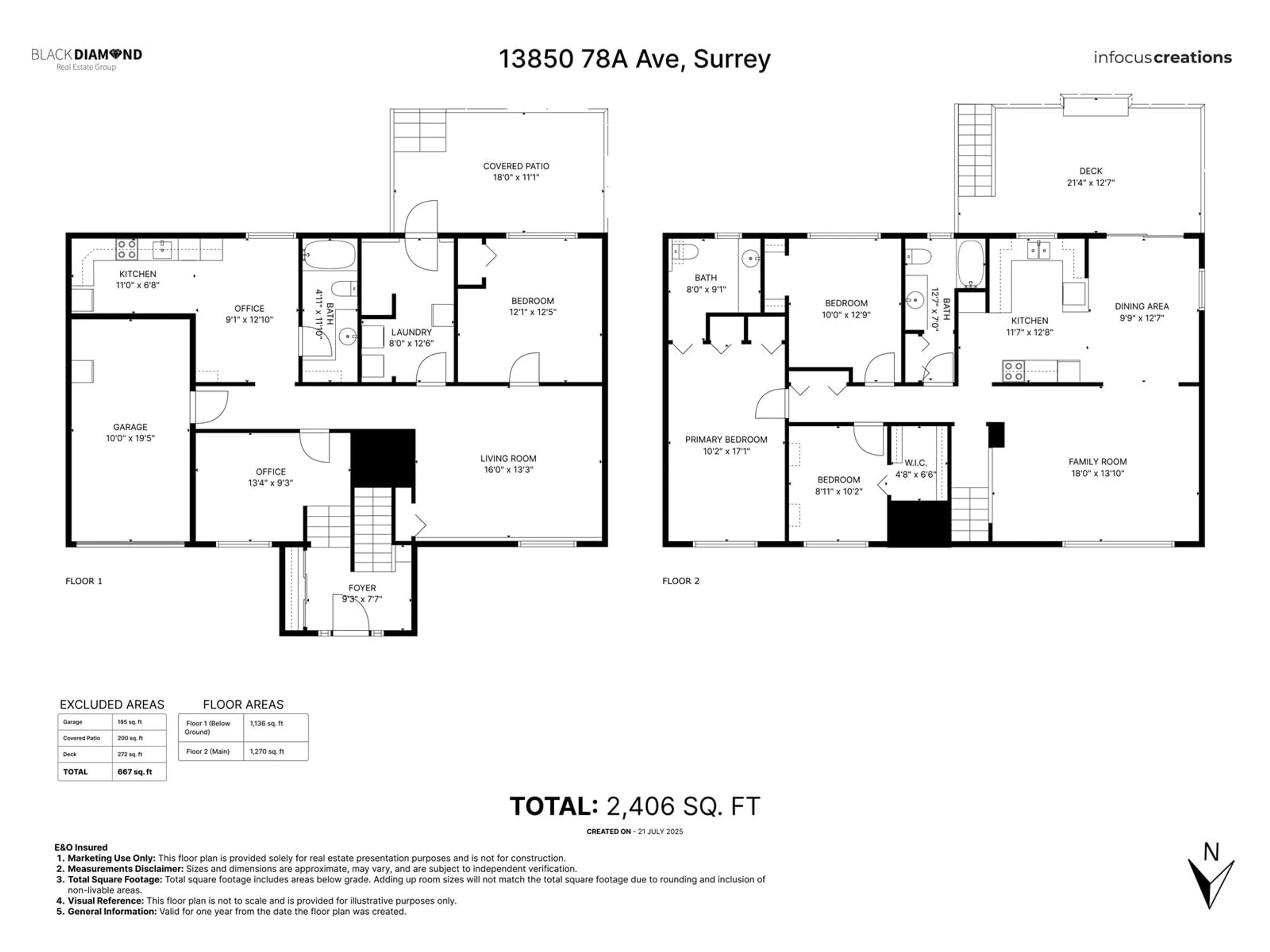 Floor plan for 13850 78A, Surrey British Columbia V3W2Y5
