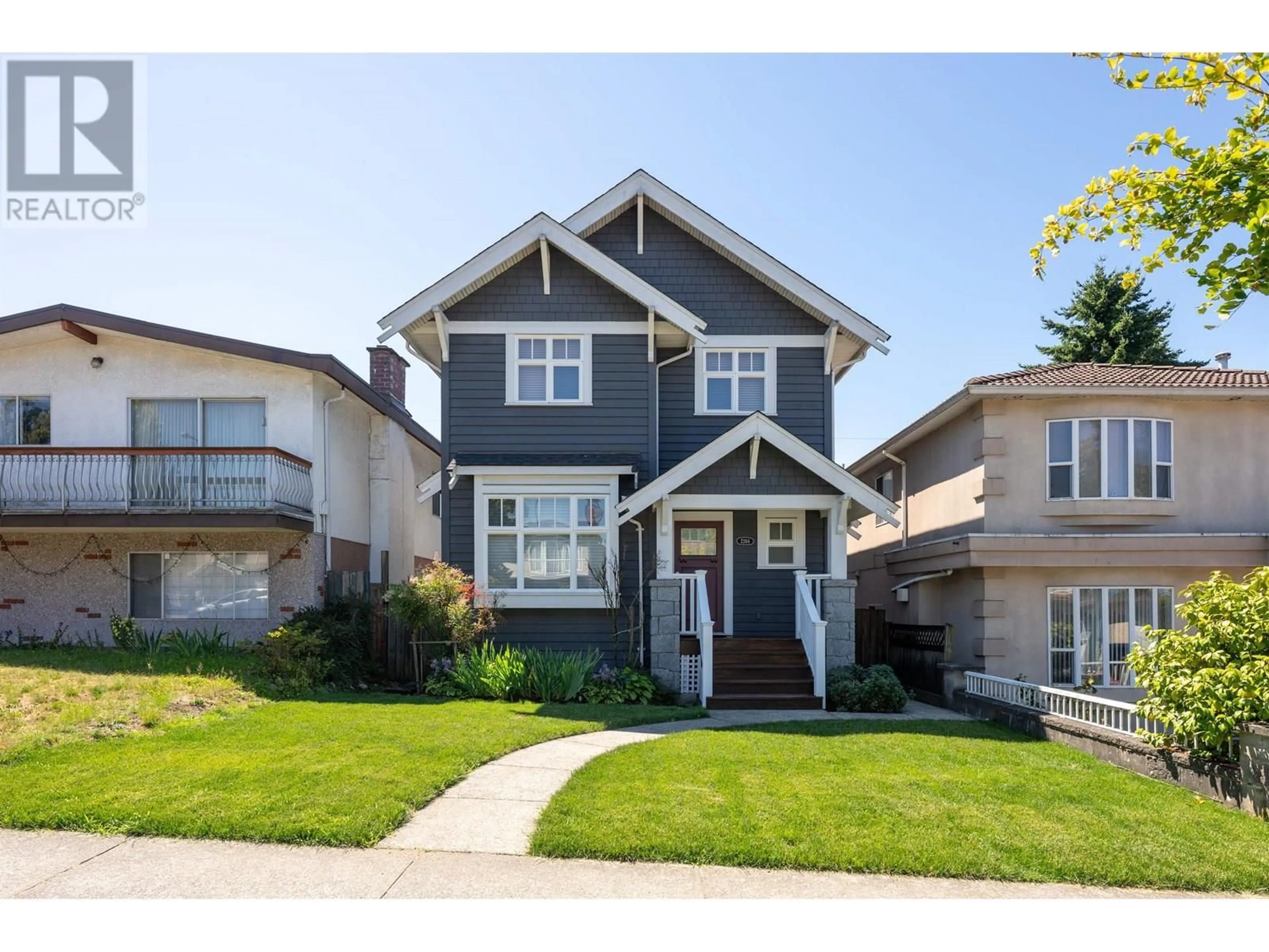 Home with vinyl exterior material, street for 2266 54TH AVENUE, Vancouver British Columbia V5P1Y7
