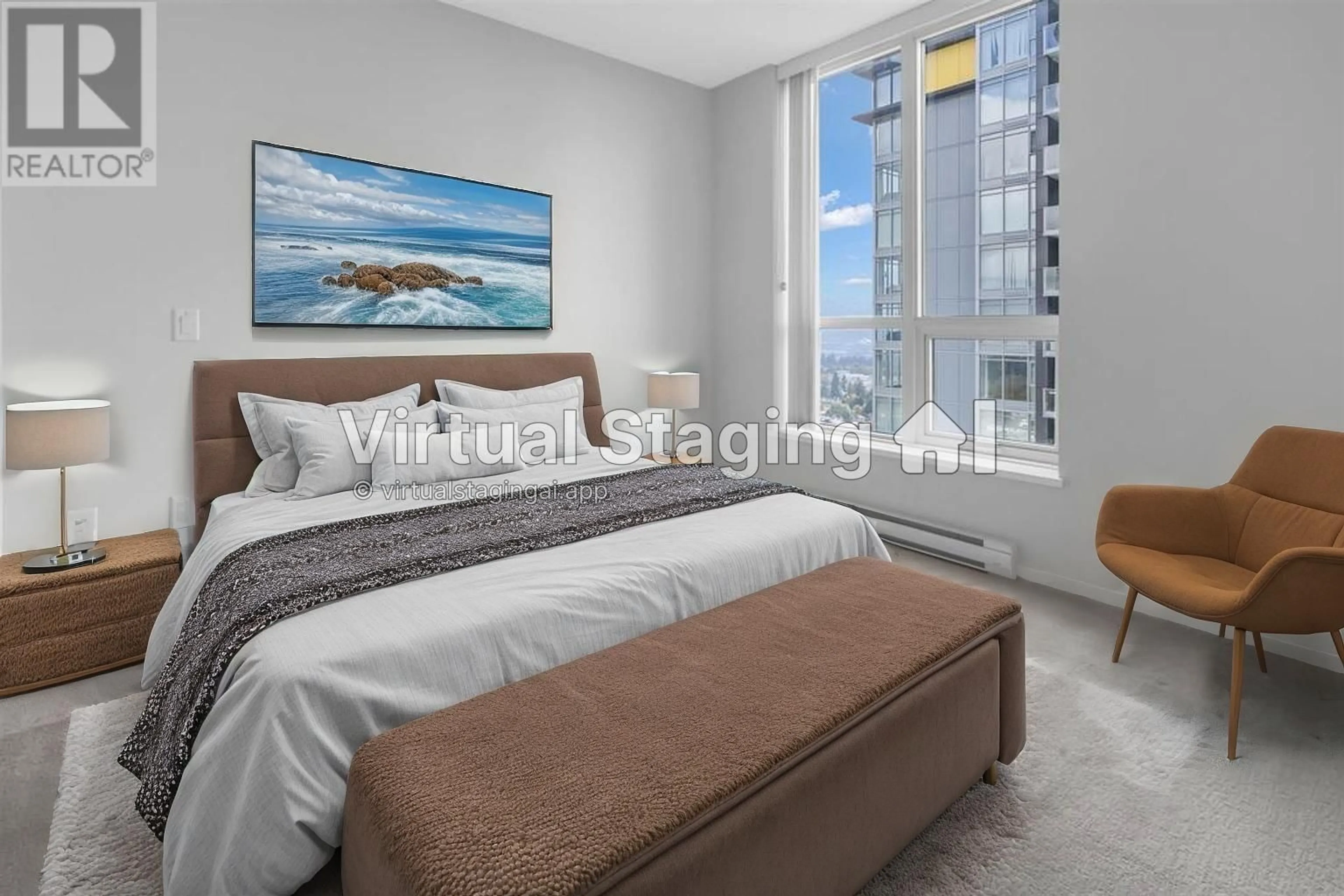 Bedroom with bed, unknown for 2601 - 6638 DUNBLANE AVENUE, Burnaby British Columbia V5H0G8