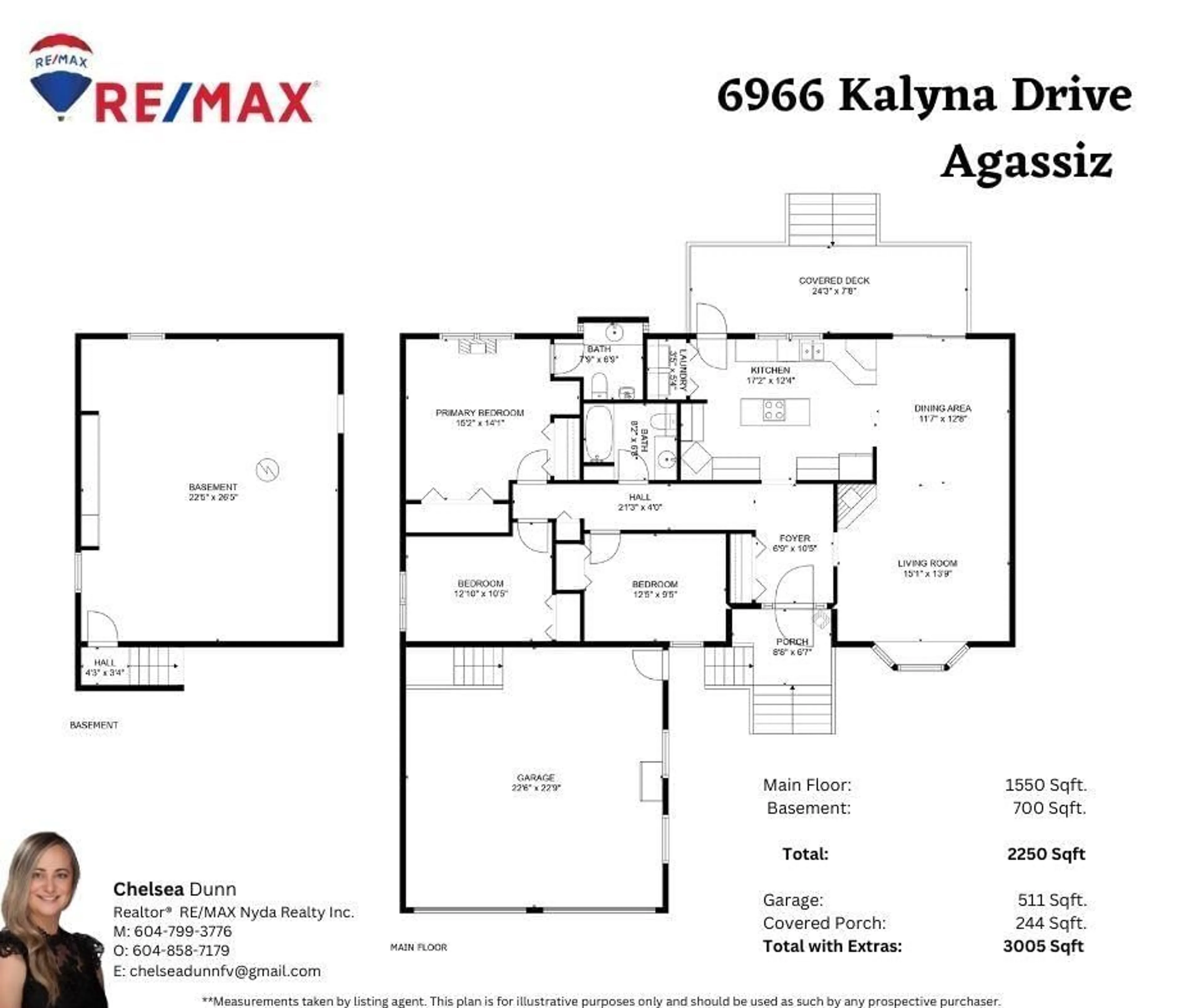 Floor plan for 6966 KALYNA DRIVE, Agassiz British Columbia V0M1A3