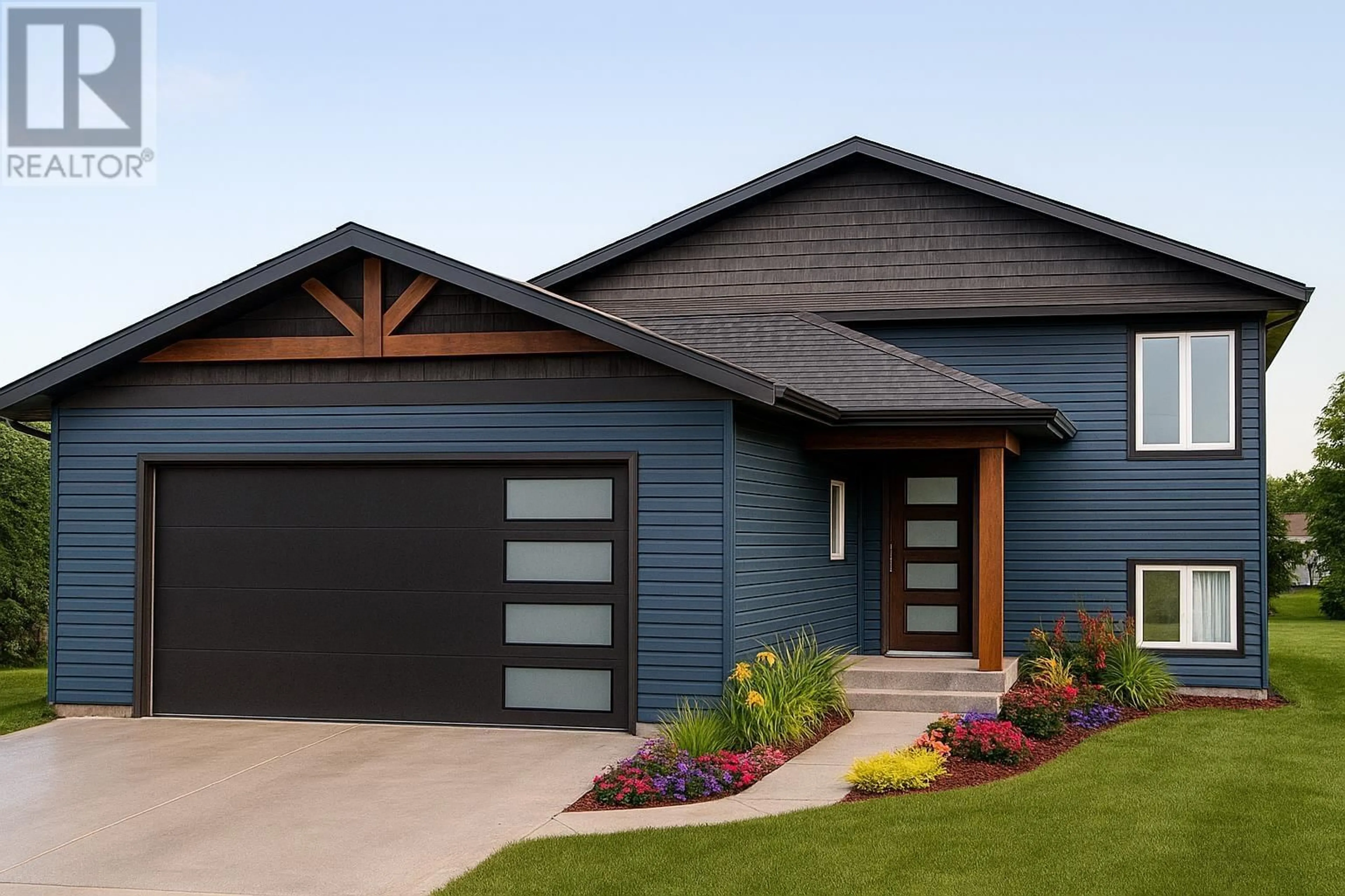 Home with vinyl exterior material, street for 7227 HILLU ROAD, Prince George British Columbia V2K0B4