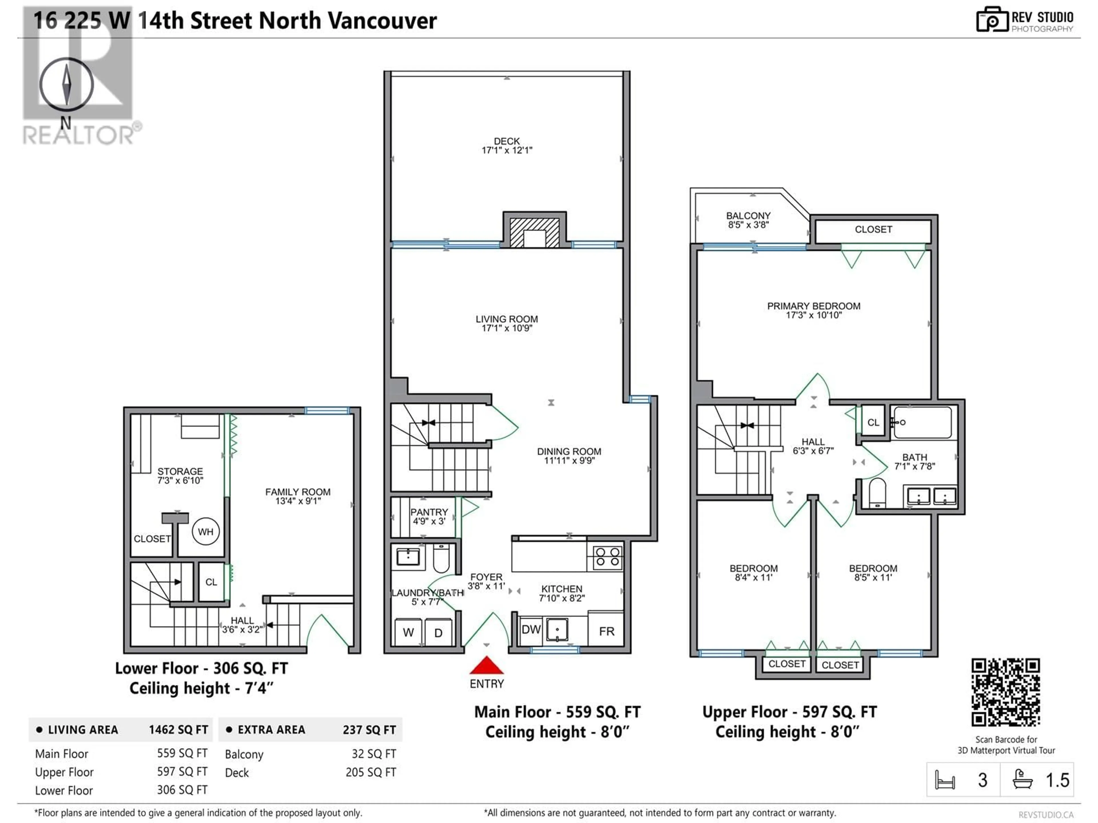 Floor plan for 16 - 225 14TH STREET, North Vancouver British Columbia V7M1P4
