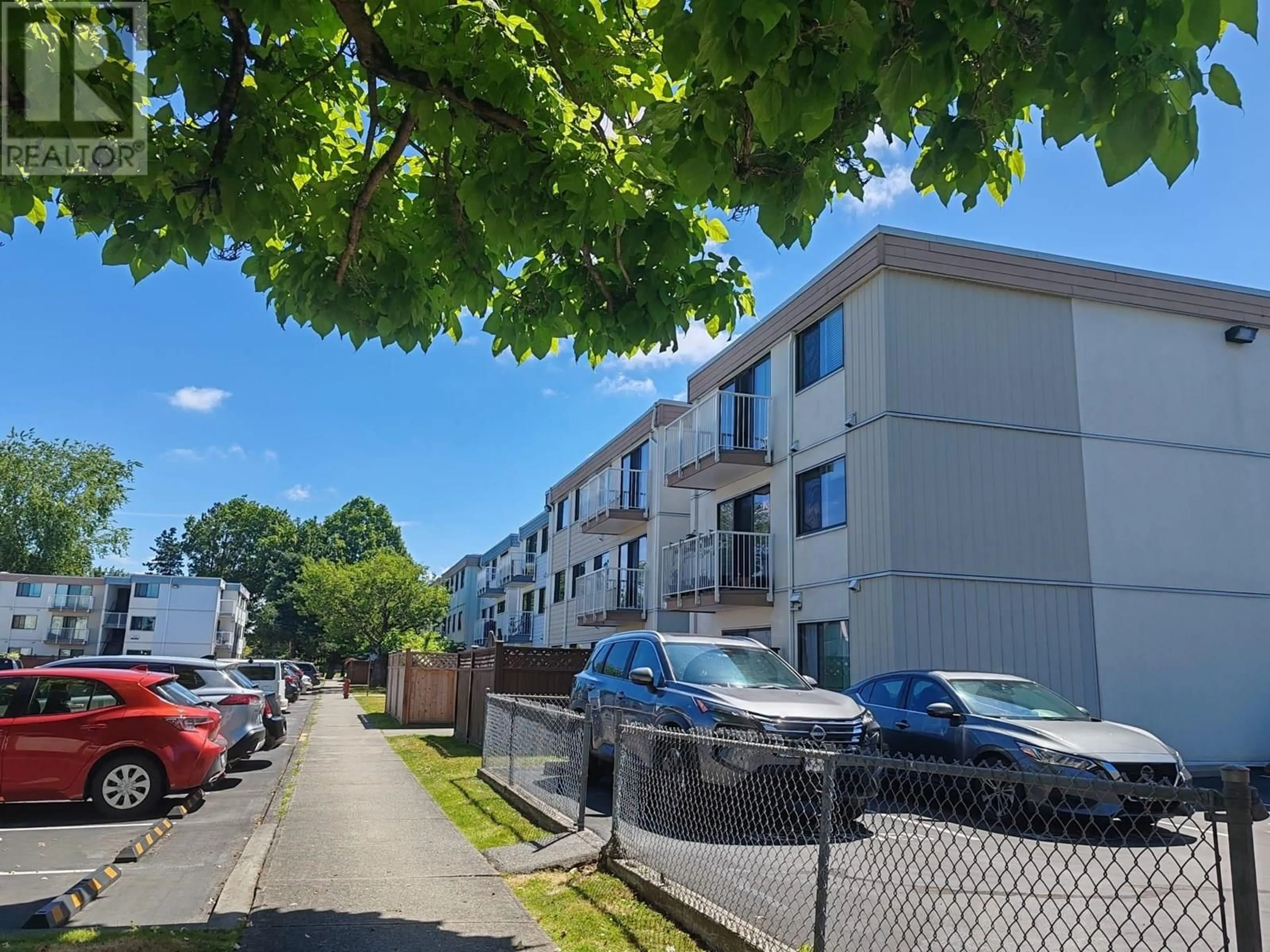A pic from outside/outdoor area/front of a property/back of a property/a pic from drone, street for 204 - 7240 LINDSAY ROAD, Richmond British Columbia V7C3M6