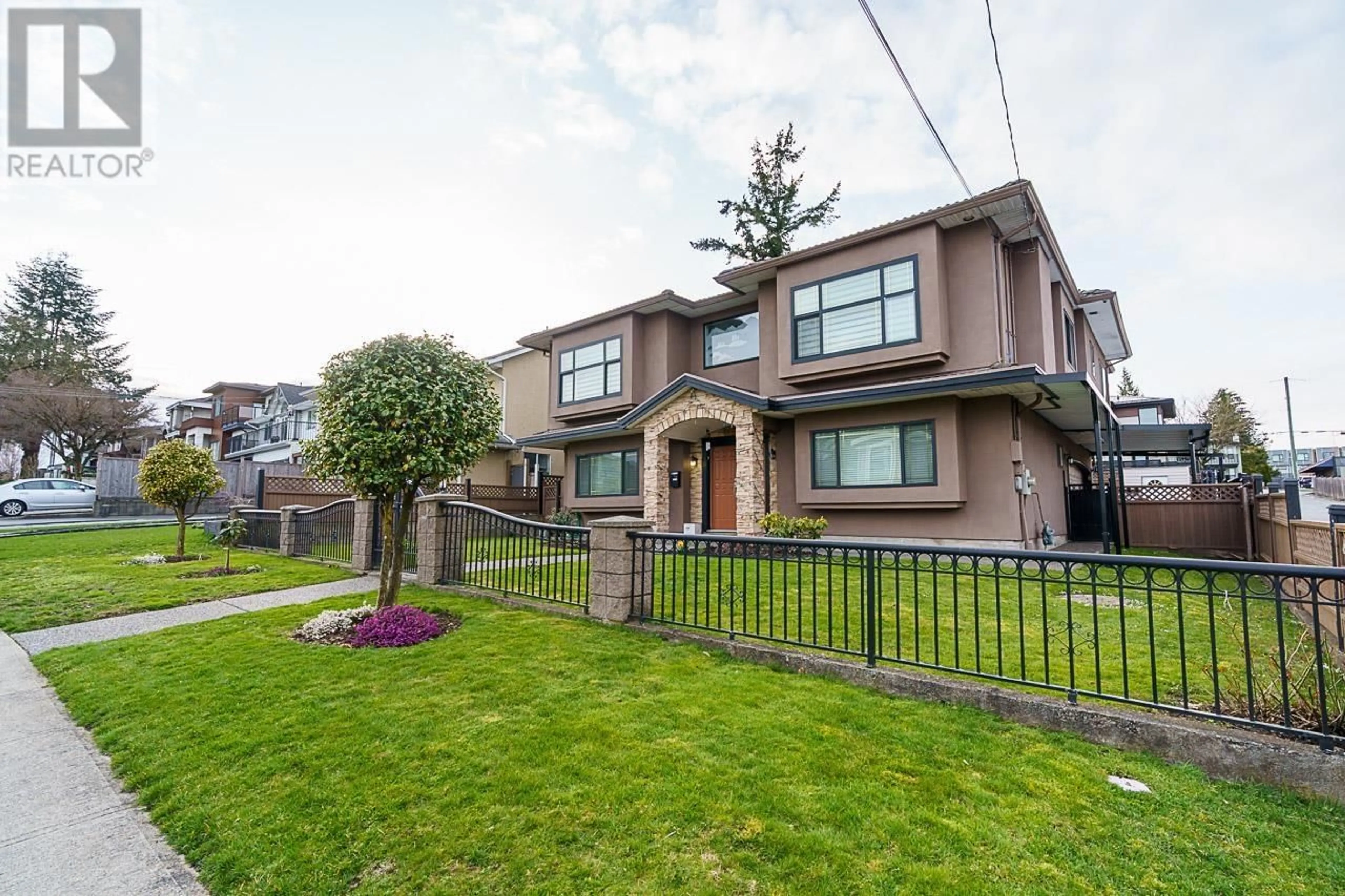 Home with brick exterior material, street for 7877 15TH AVENUE, Burnaby British Columbia V3N1W7