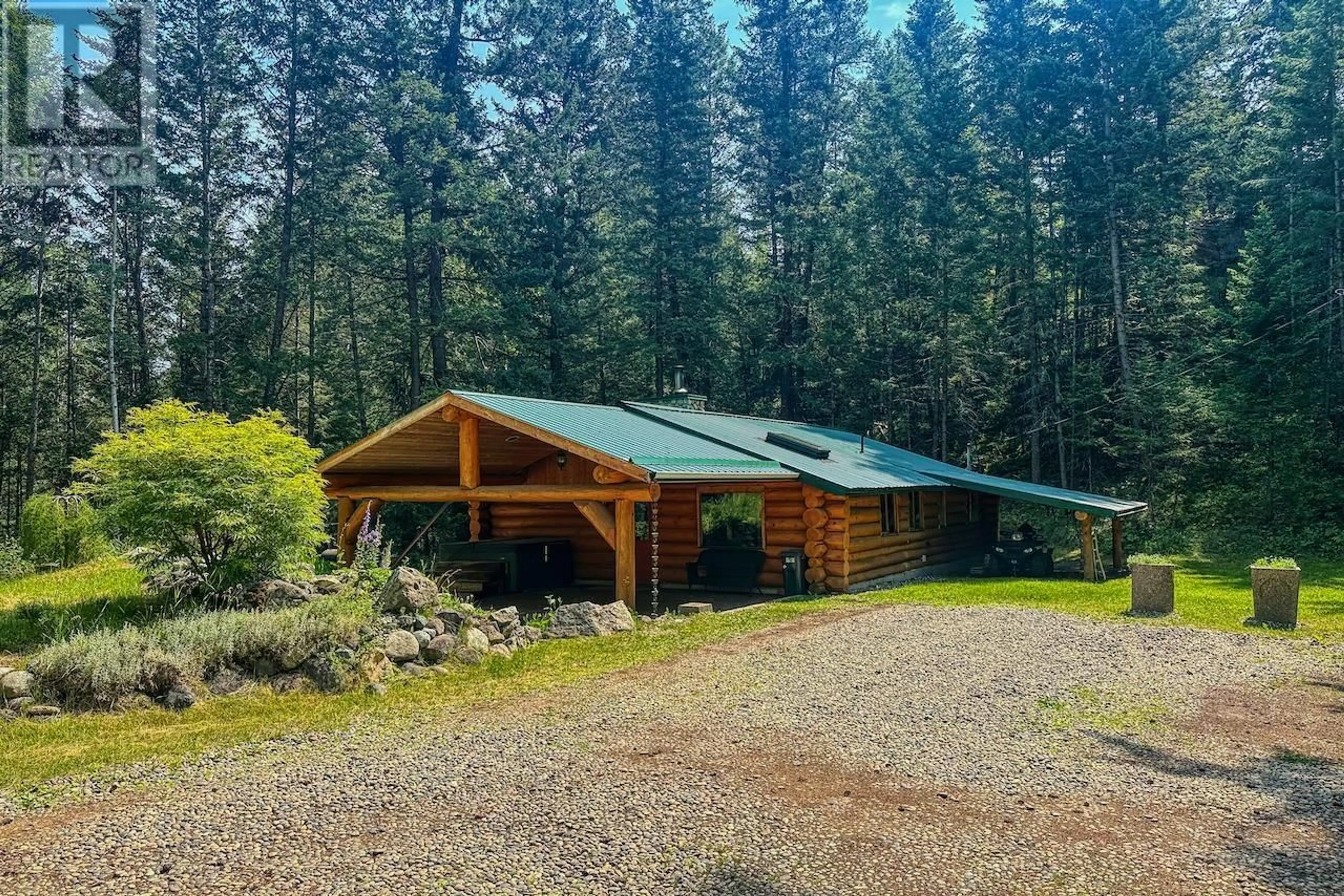 A pic from outside/outdoor area/front of a property/back of a property/a pic from drone, forest/trees view for 1380 GUN-A-NOOT TRAIL, Williams Lake British Columbia V2G3H7