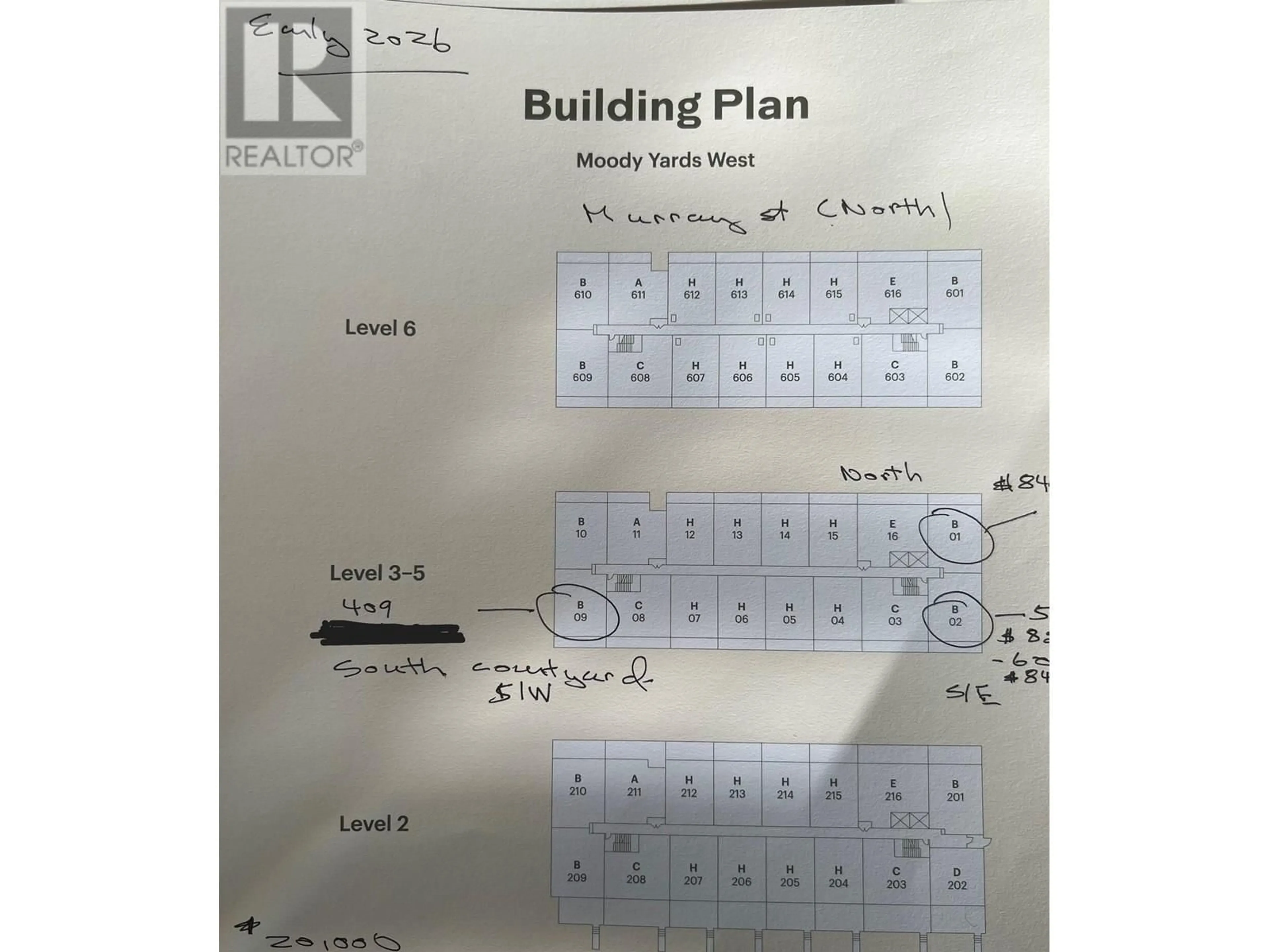 Floor plan for 409 - 3055 MURRAY STREET, Port Moody British Columbia V3H1X3