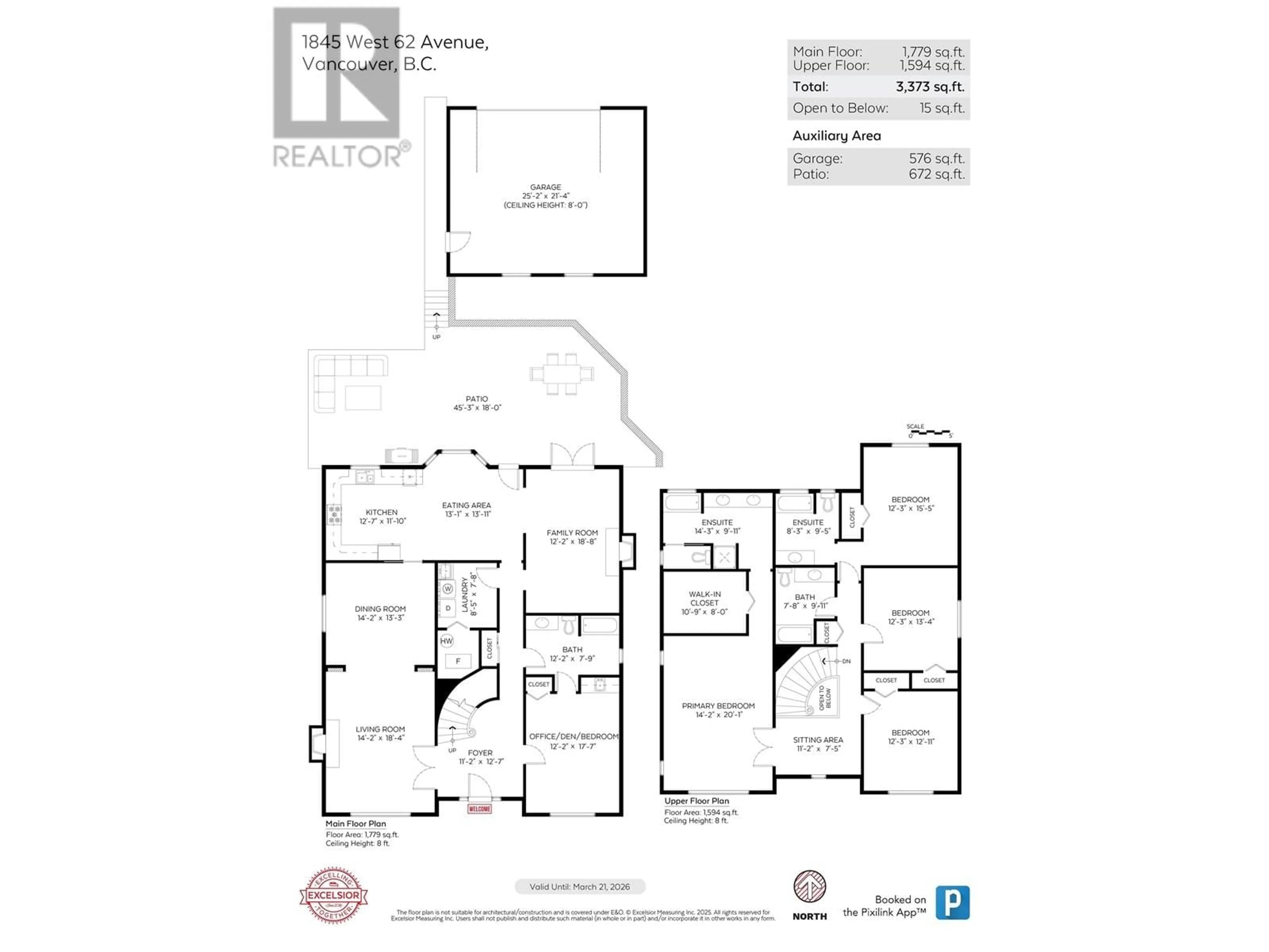 Floor plan for 1845 62ND AVENUE, Vancouver British Columbia V6P2G3