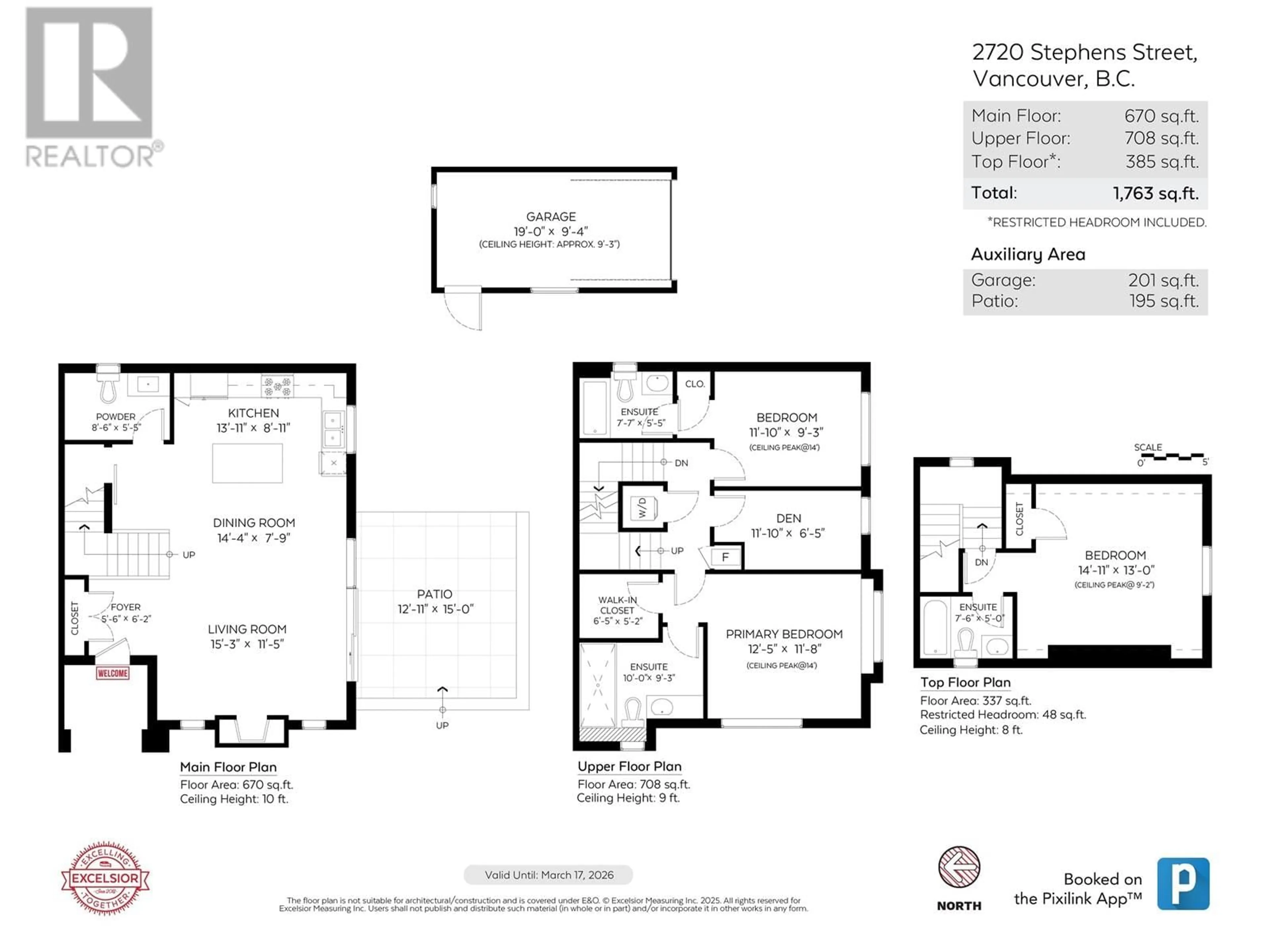 Floor plan for 2720 STEPHENS STREET, Vancouver British Columbia V6K0C8