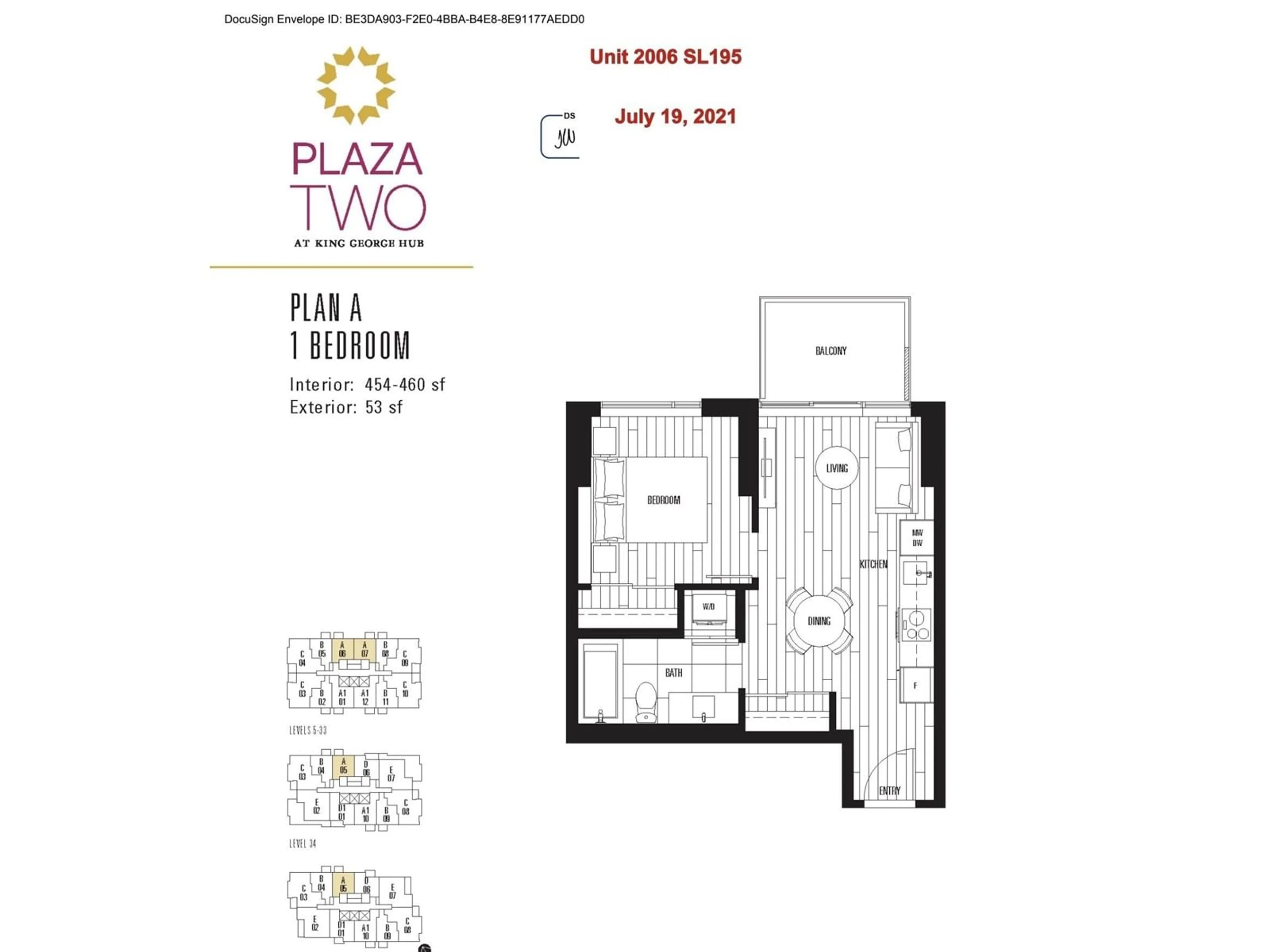 Floor plan for 2006 - 13745 GEORGE JUNCTION, Surrey British Columbia V3T0V8