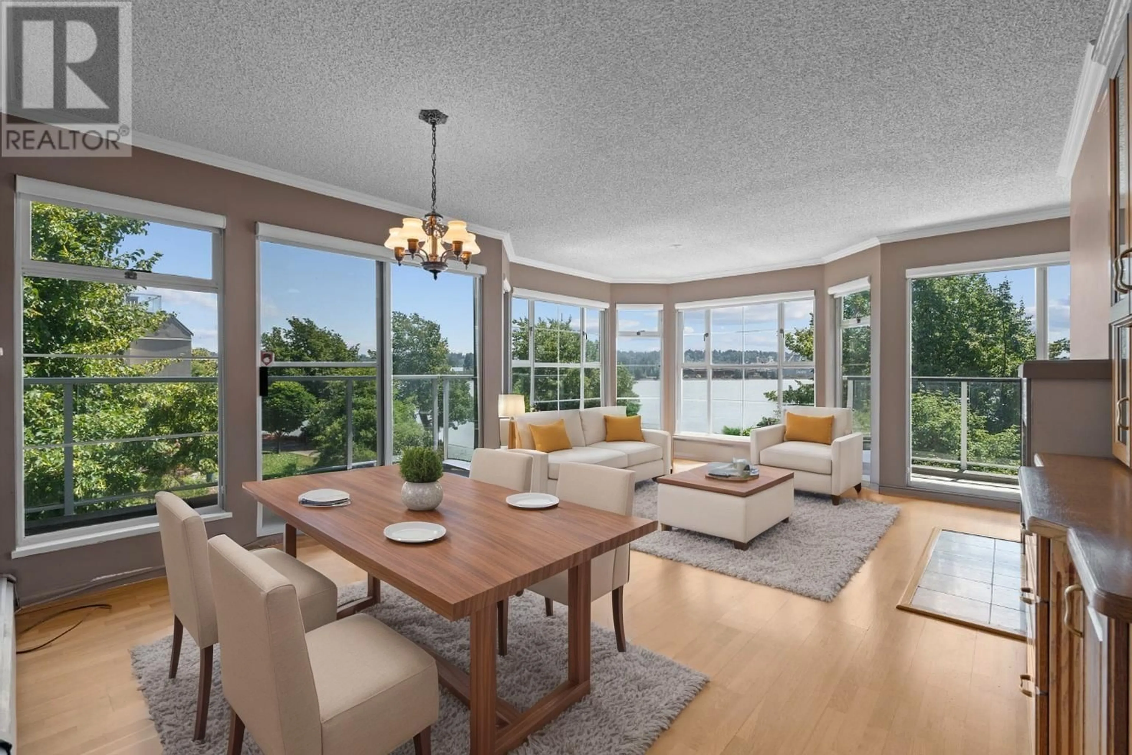 Dining room, wood/laminate floor for 309 - 12 K DE K COURT, New Westminster British Columbia V3M6C5