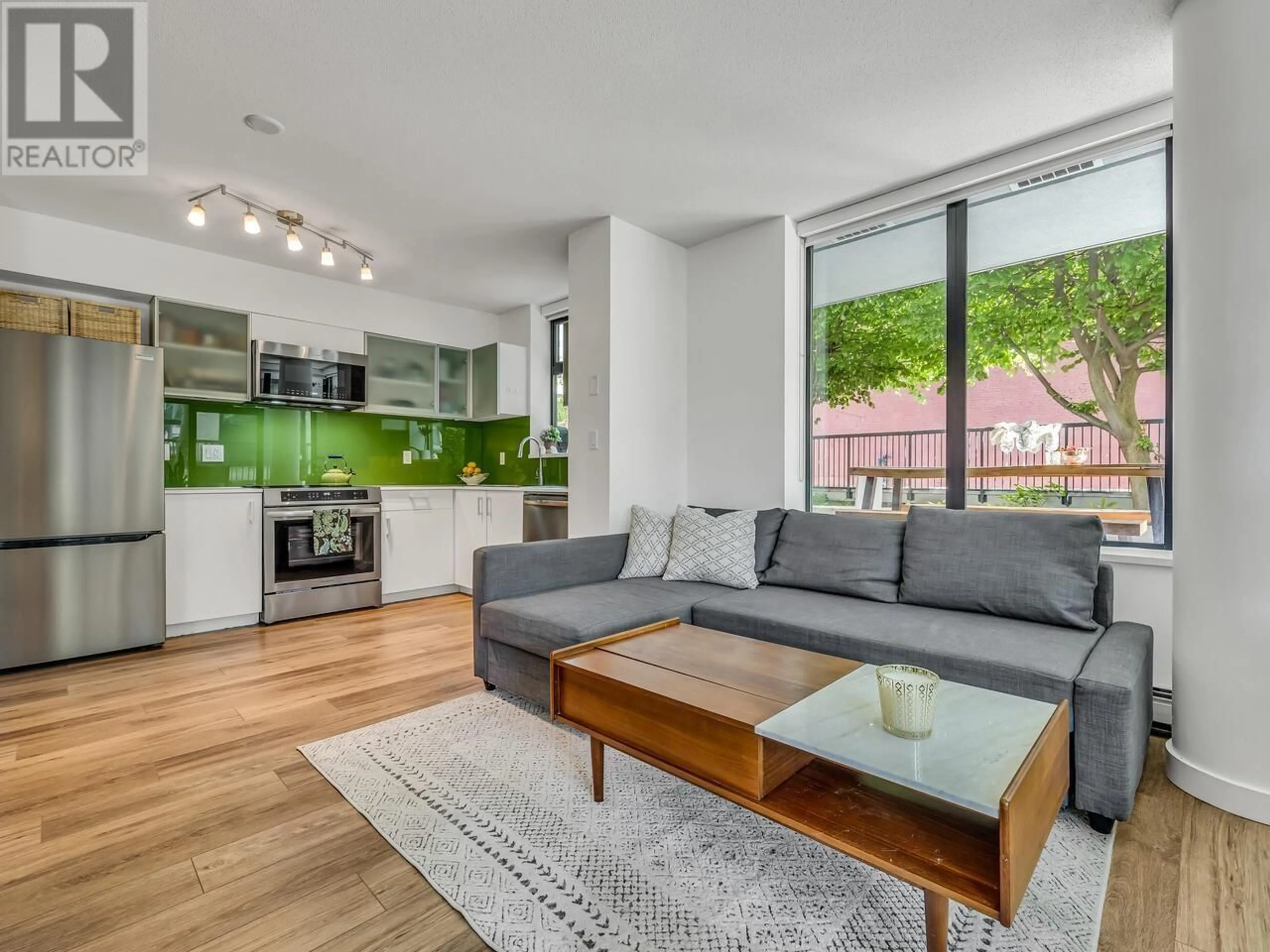 Living room with furniture, unknown for 202 - 66 CORDOVA STREET, Vancouver British Columbia V6B0L2