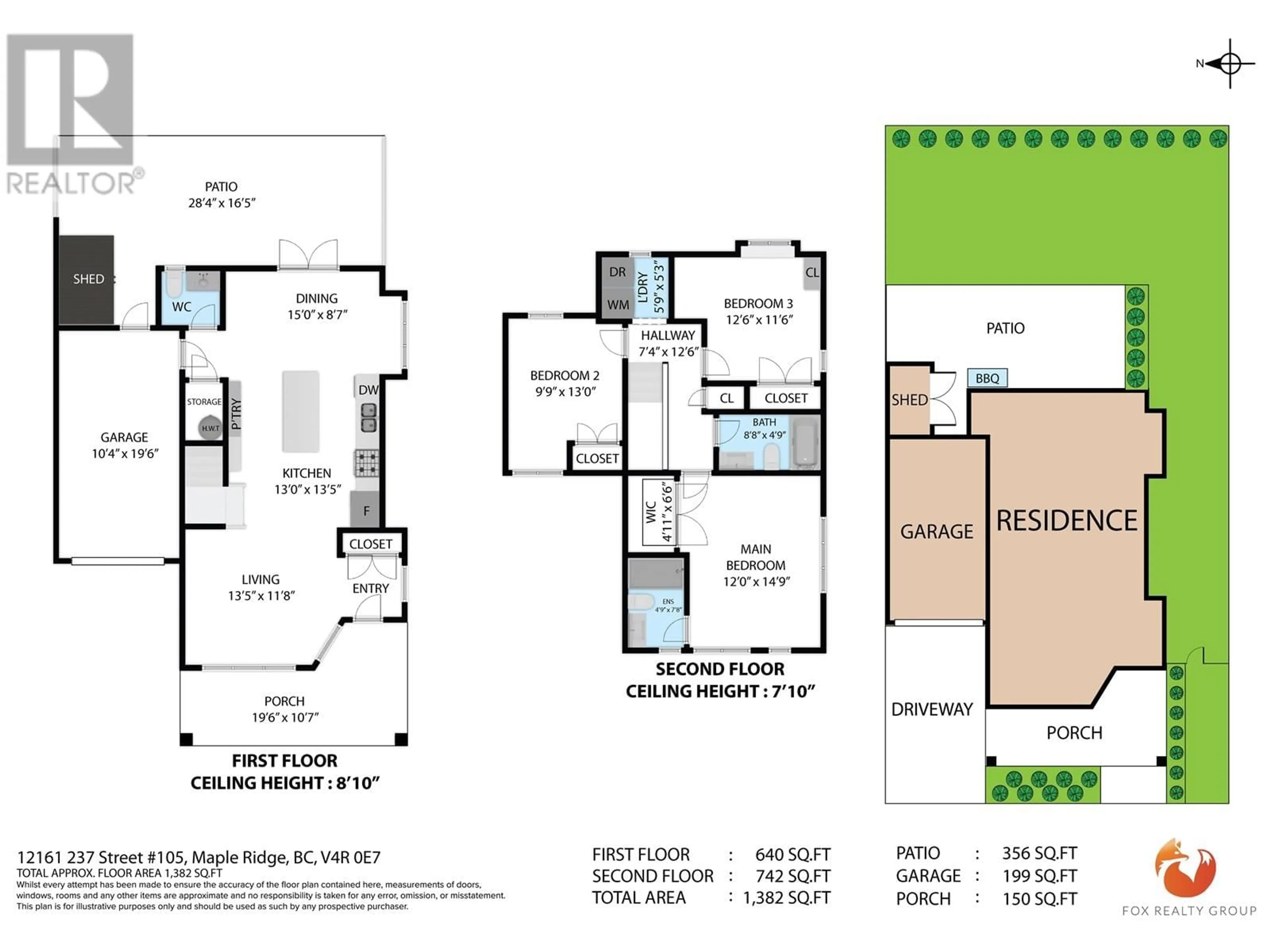 Floor plan for 105 - 12161 237 STREET, Maple Ridge British Columbia V4R0E7