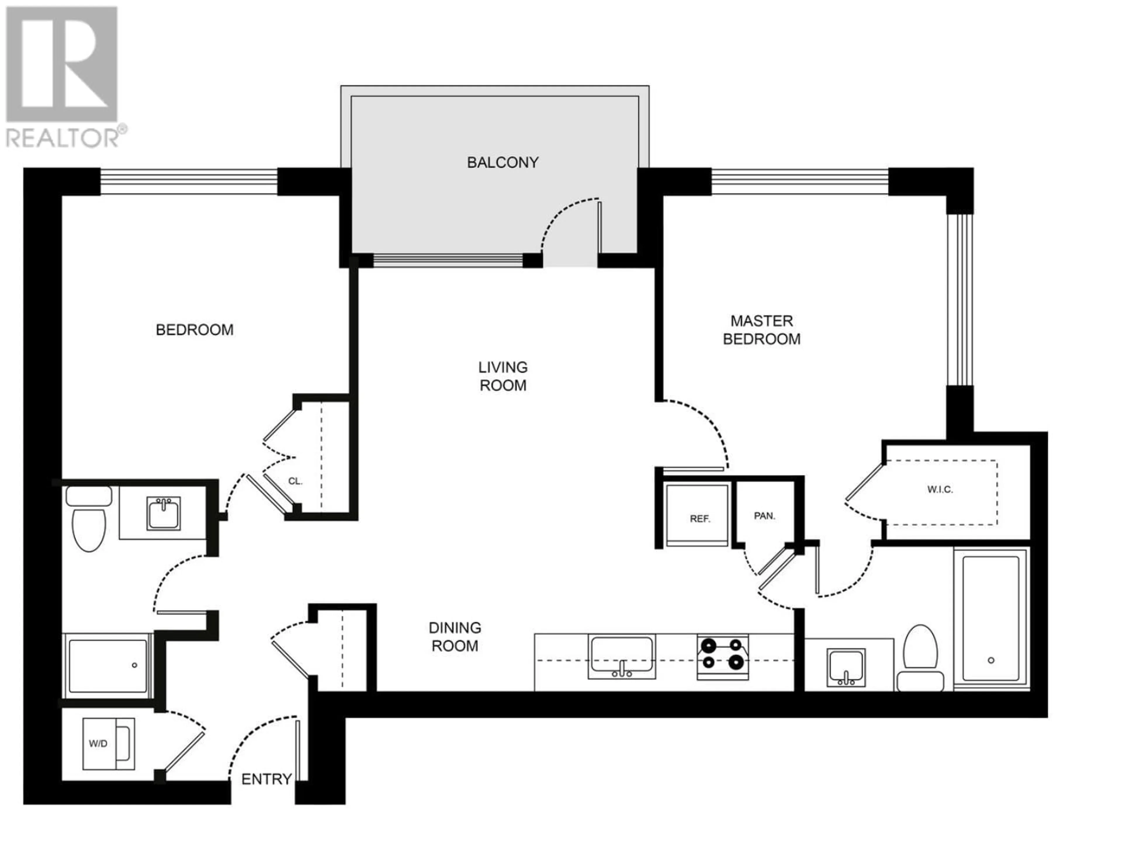 Floor plan for 101 - 6180 COONEY ROAD, Richmond British Columbia V6Y0H2