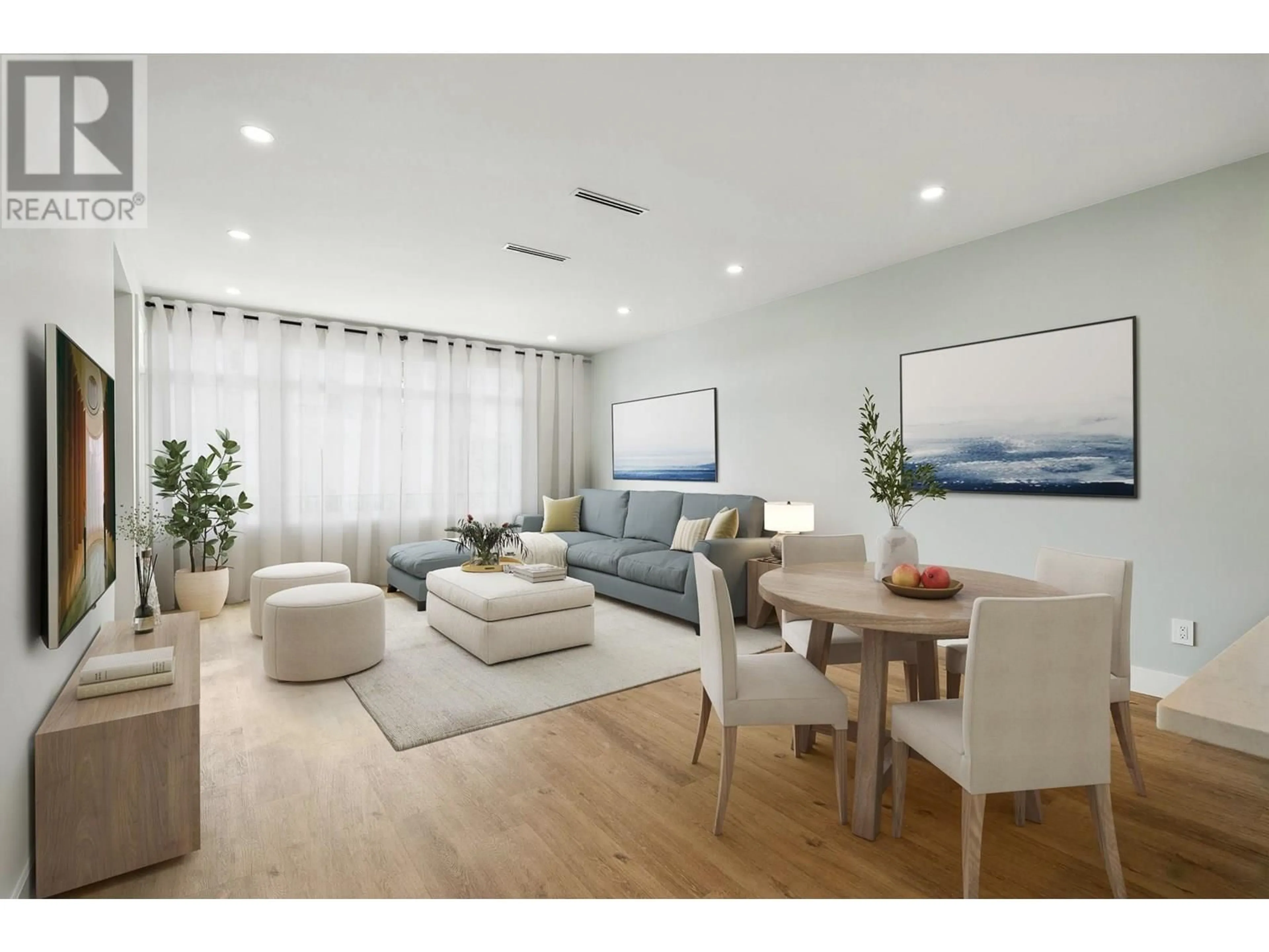 Living room with furniture, wood/laminate floor for 5 - 5522 MCCOURT ROAD, Sechelt British Columbia V0N3A7