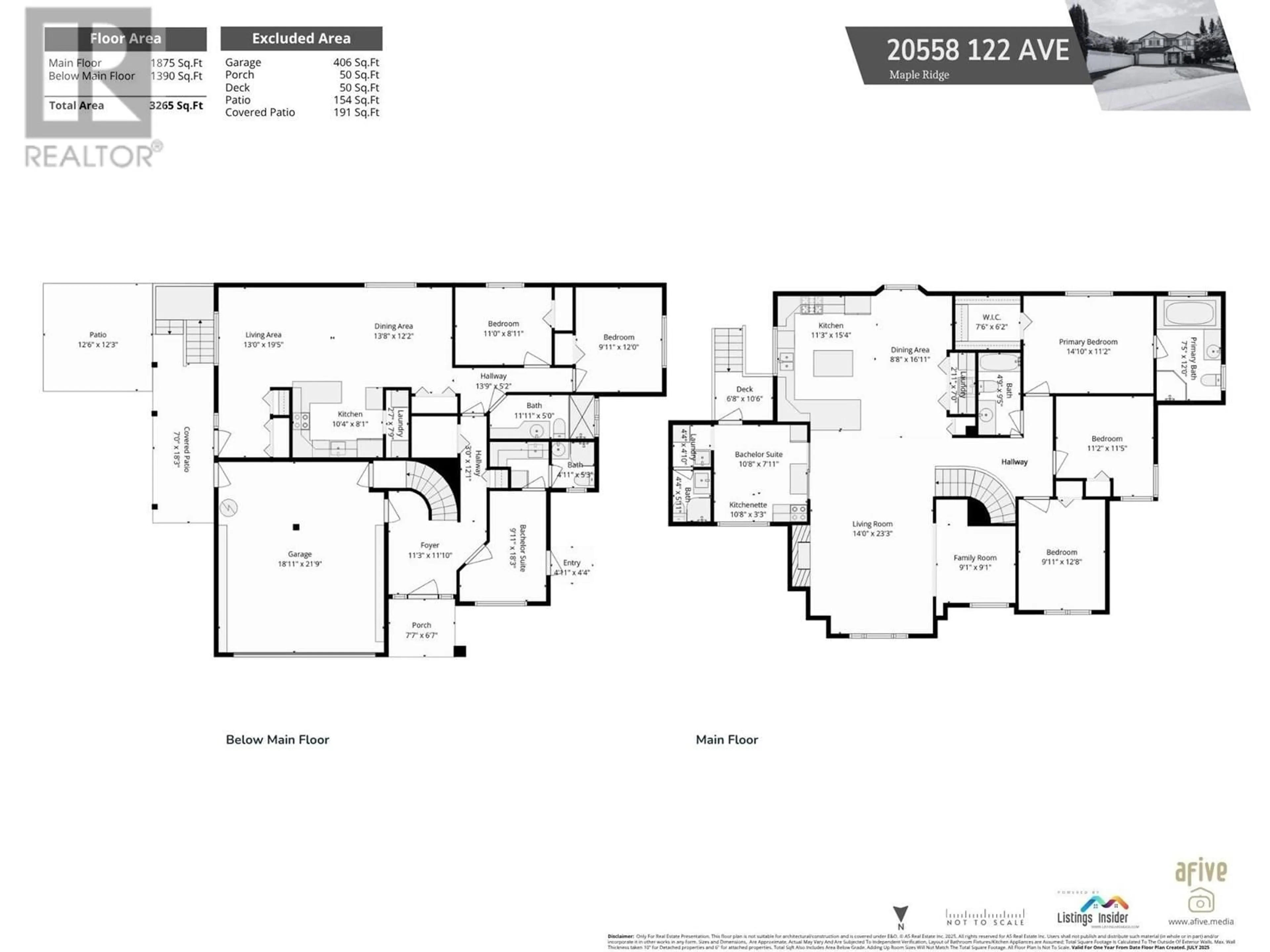 Floor plan for 20558 122 AVENUE, Maple Ridge British Columbia V2X2N6