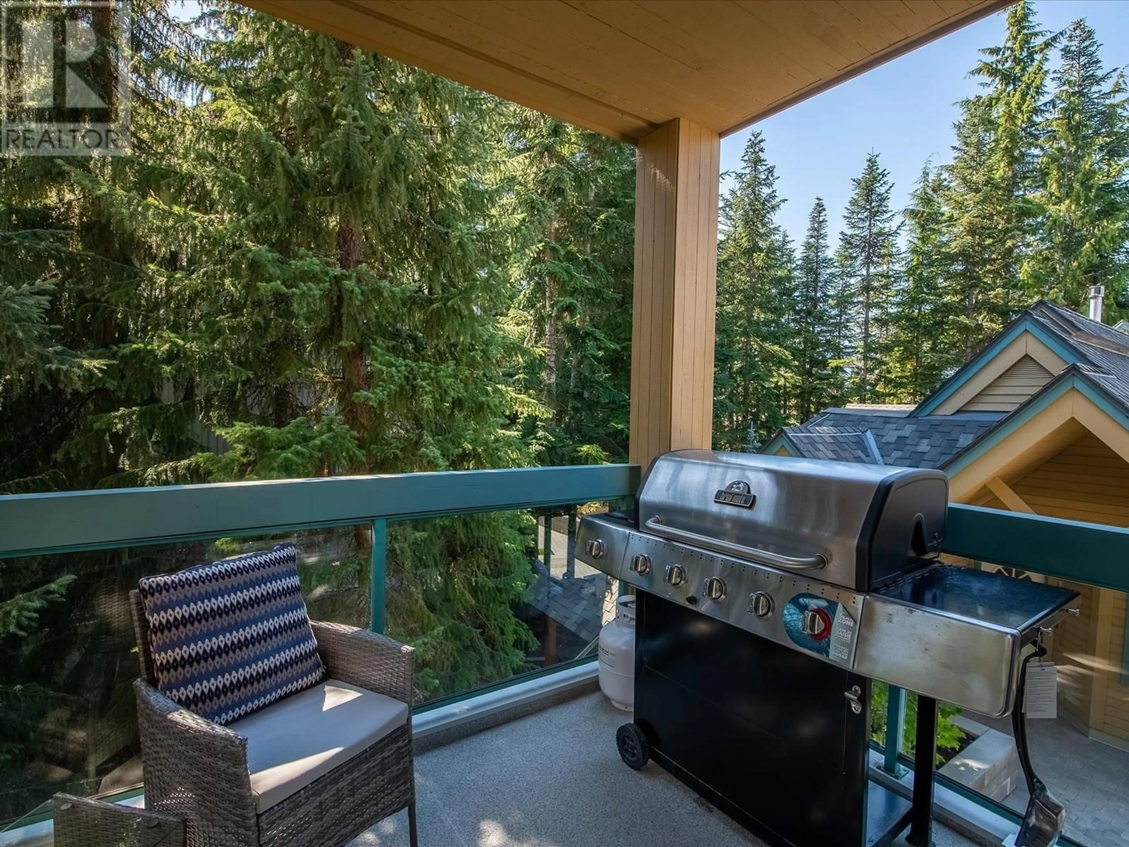 Patio, forest/trees view for 209 - 4865 PAINTED CLIFF ROAD, Whistler British Columbia V6Z2W4