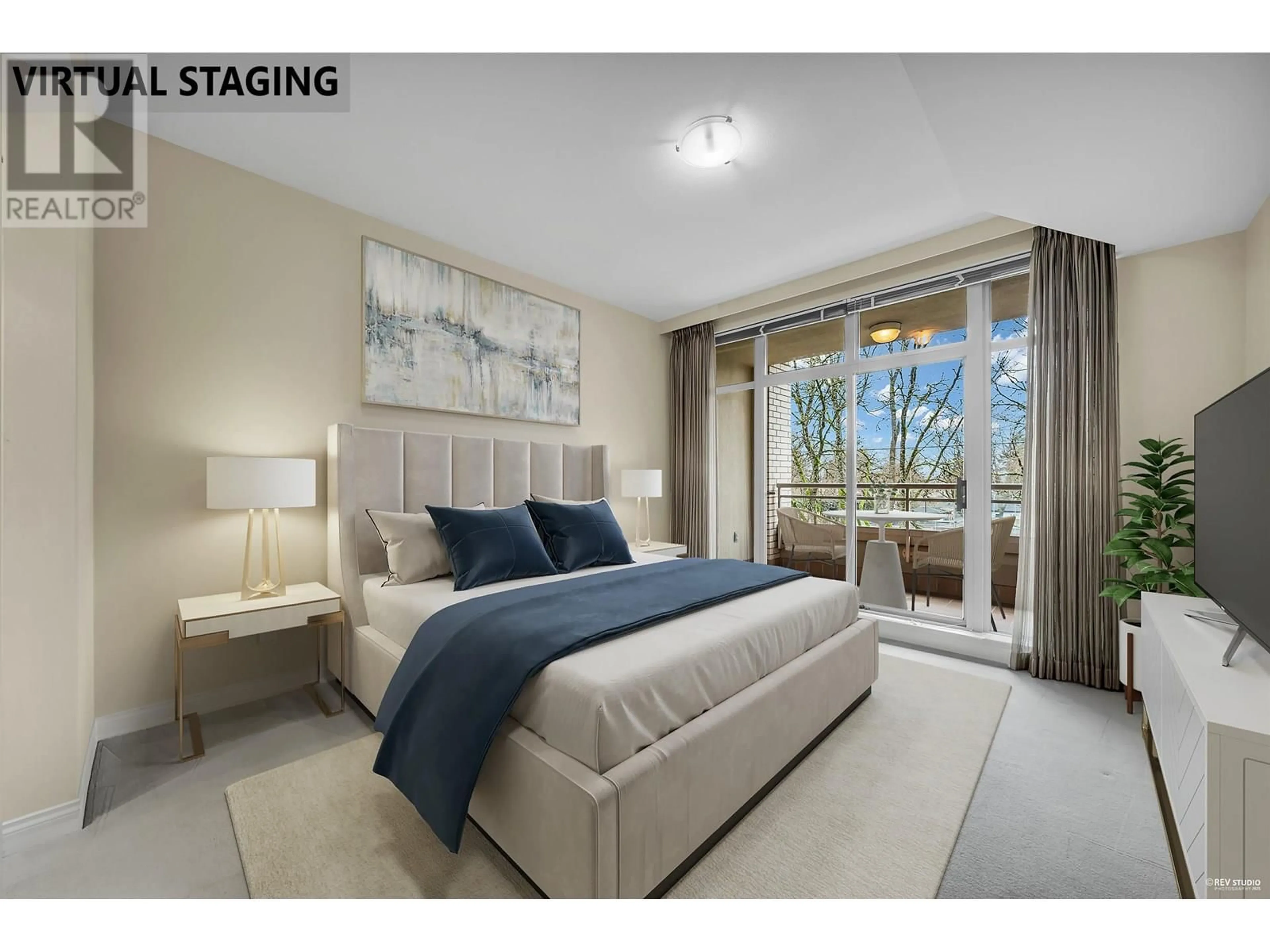 Bedroom with bed, unknown for 302 - 5700 LARCH STREET, Vancouver British Columbia V6M4E2