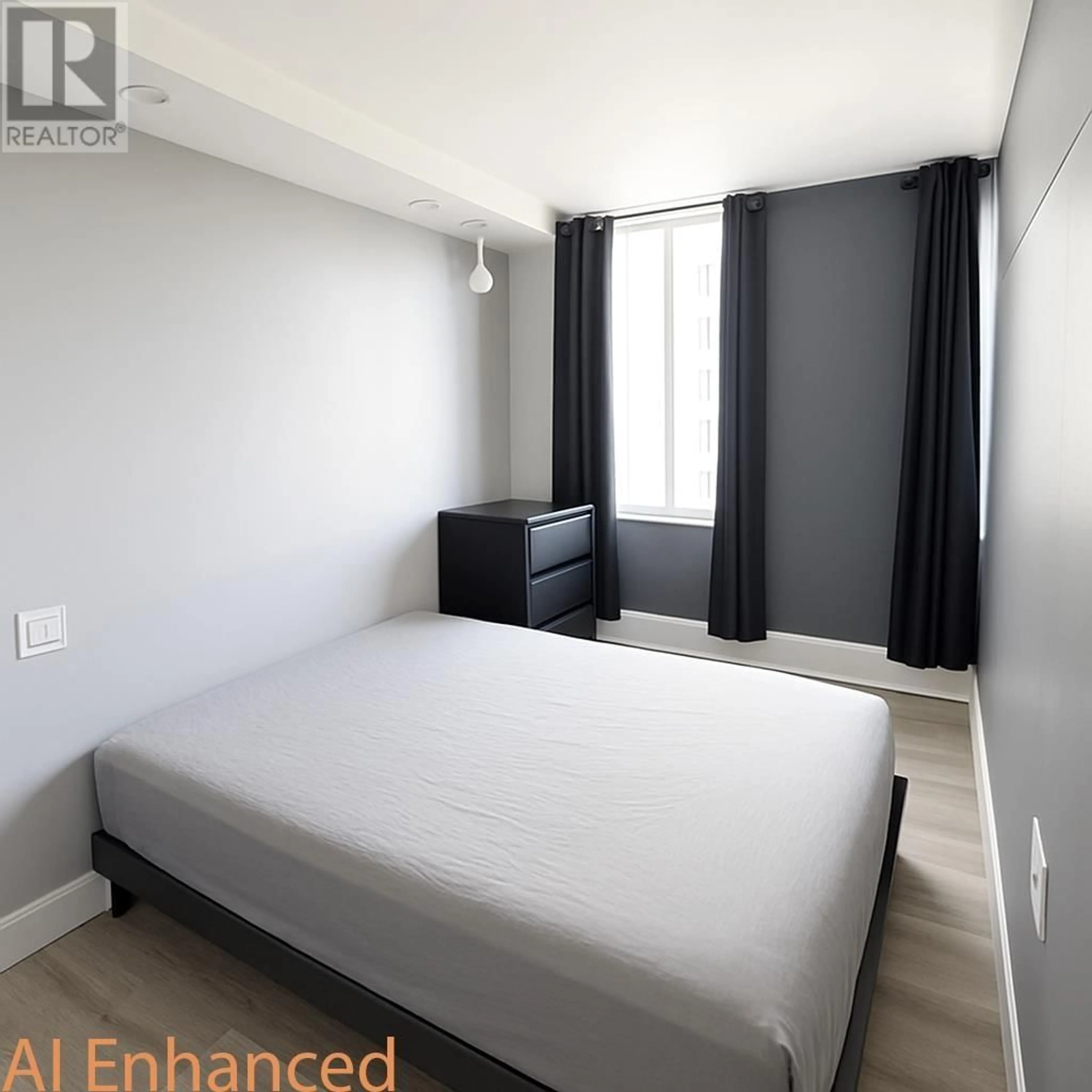 Bedroom with bed, unknown for 905 - 1250 BURNABY STREET, Vancouver British Columbia V6E1P5