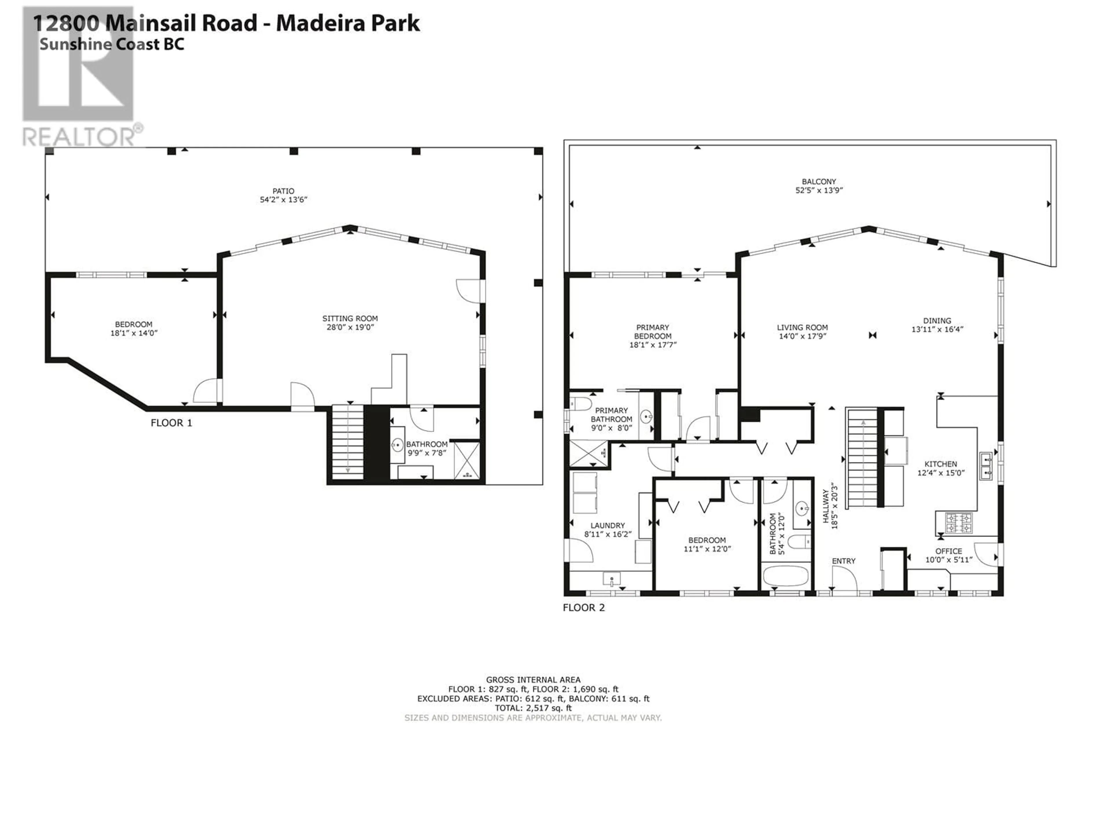 Floor plan for 12810 MAINSAIL ROAD, Madeira Park British Columbia V0N2H1