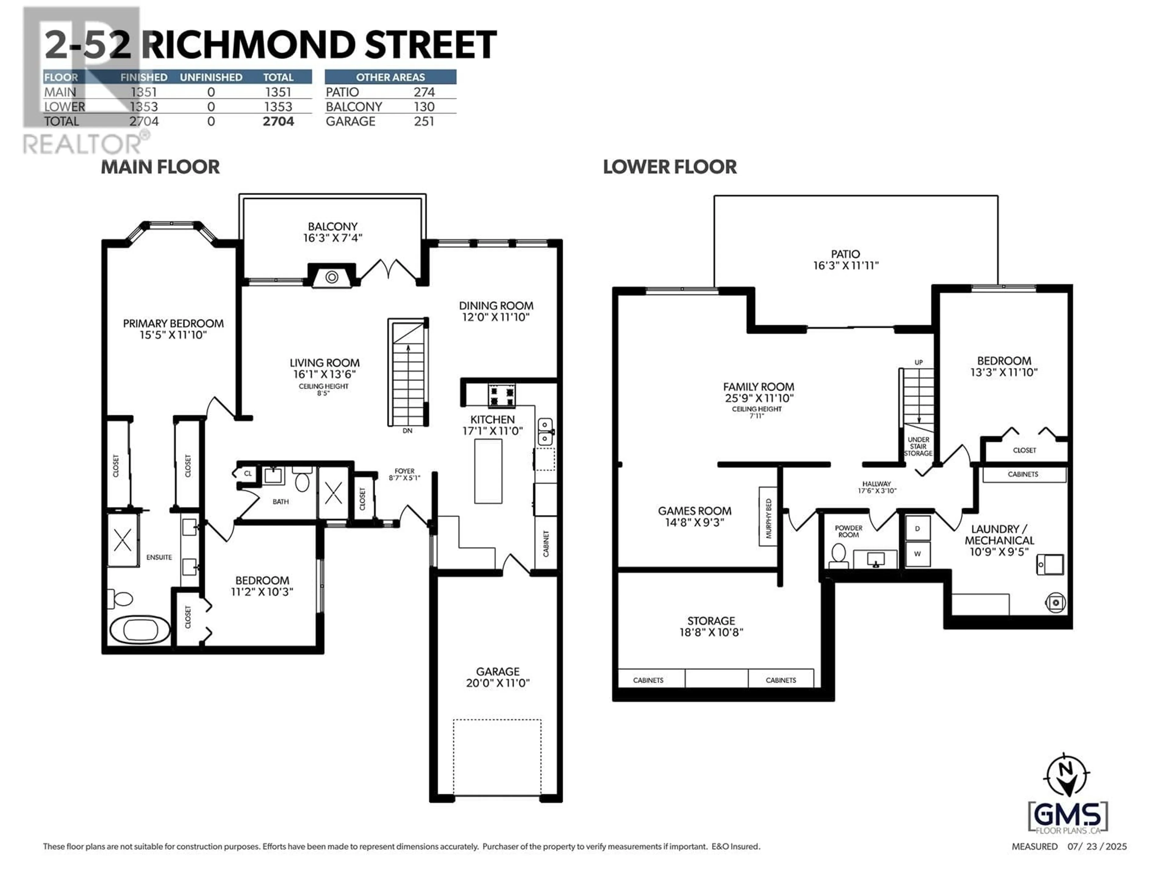 Floor plan for 2 - 52 RICHMOND STREET, New Westminster British Columbia V3L5P2