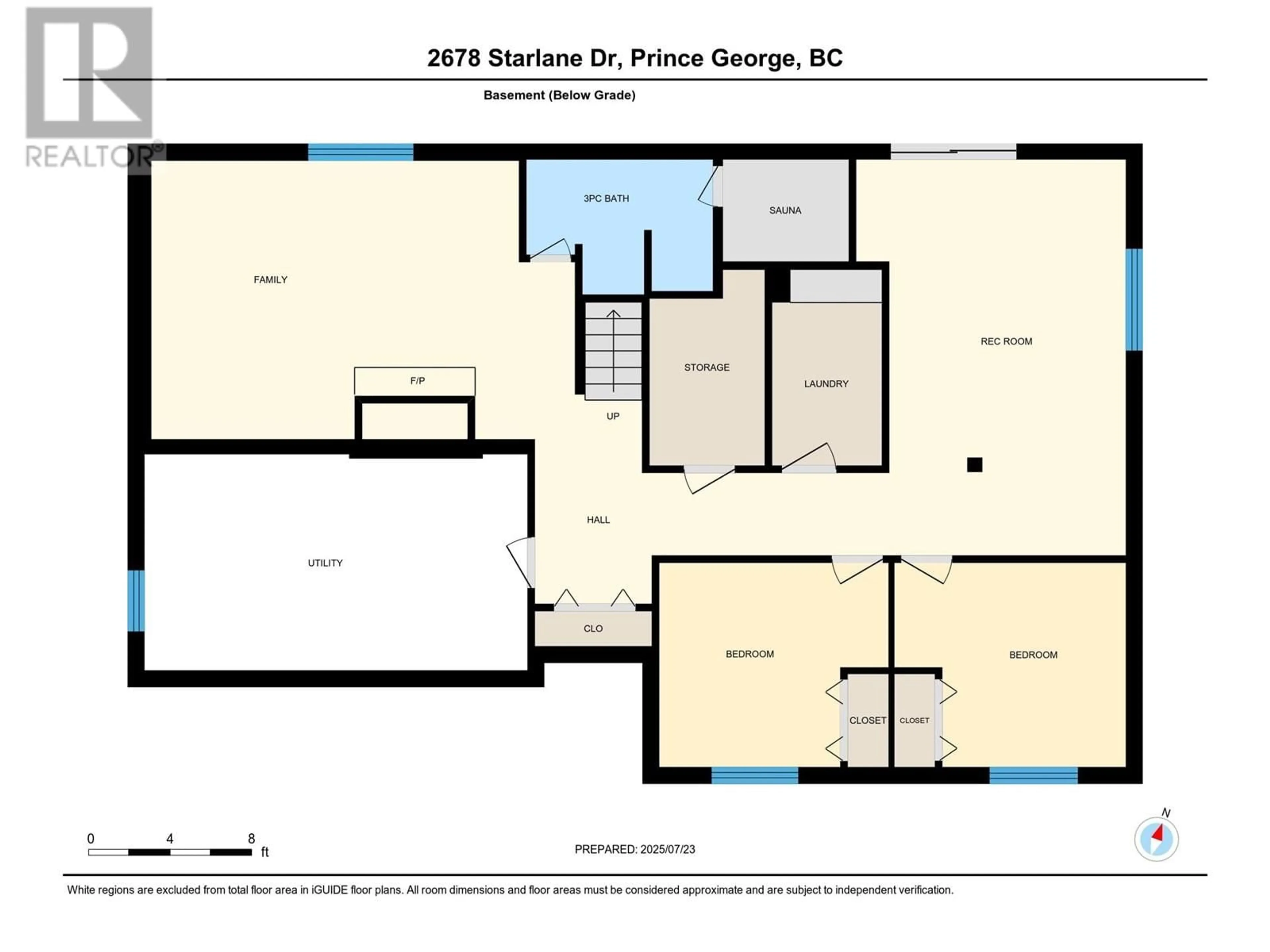 Floor plan for 2678 STARLANE DRIVE, Prince George British Columbia V2N5L6
