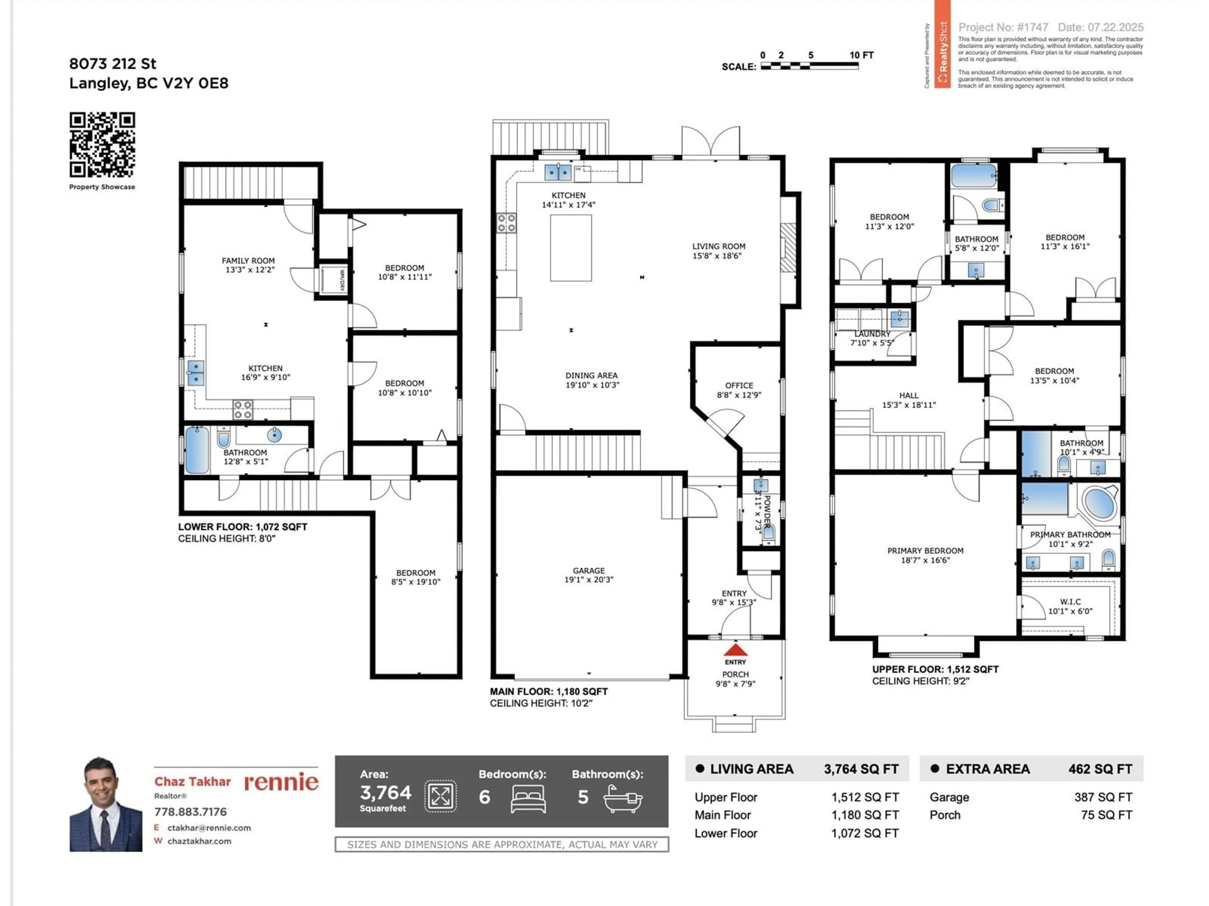 Floor plan for 8073 212, Langley British Columbia V2Y0E8
