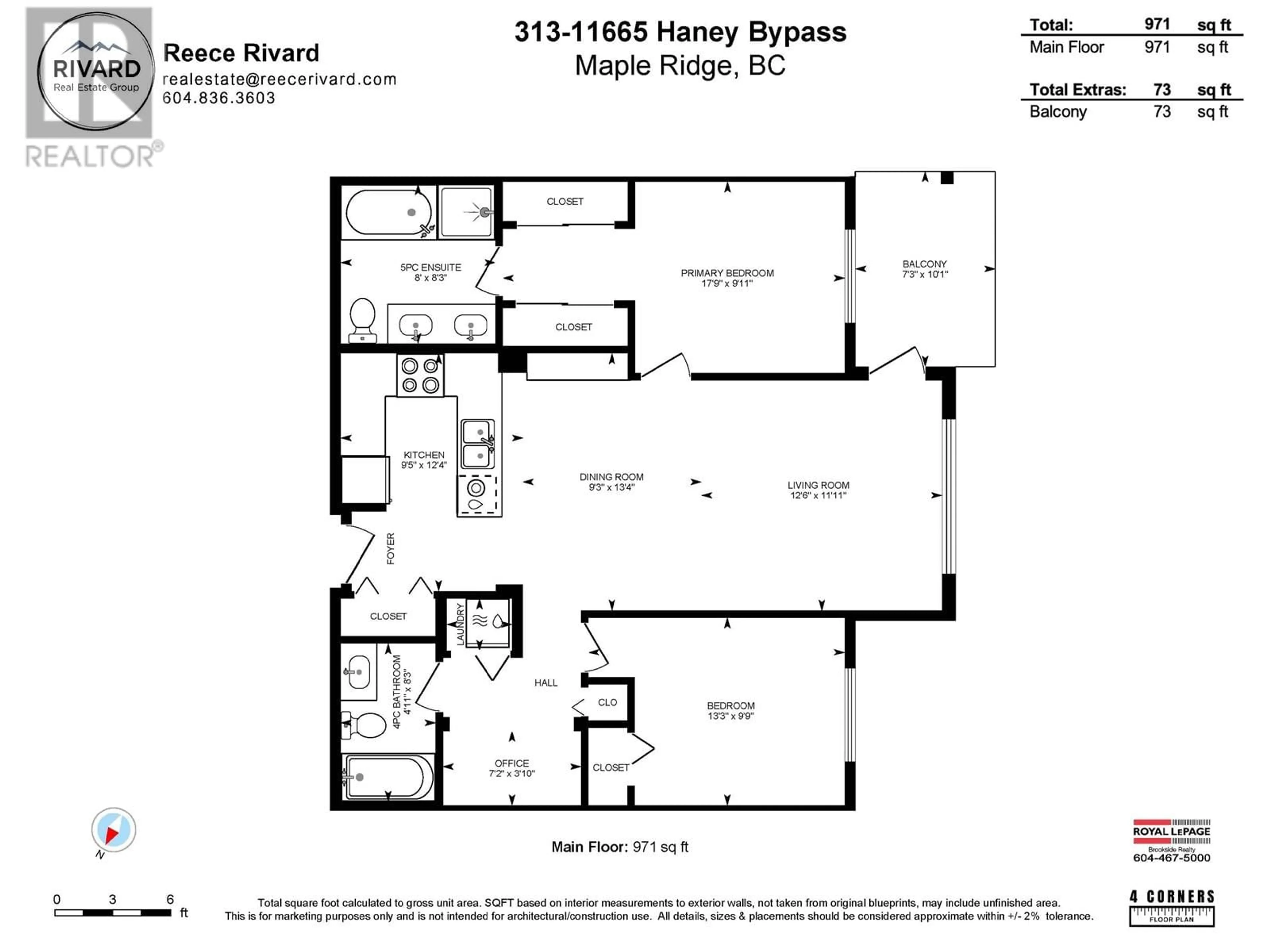 Floor plan for 313 - 11665 HANEY, Maple Ridge British Columbia V2X8W9
