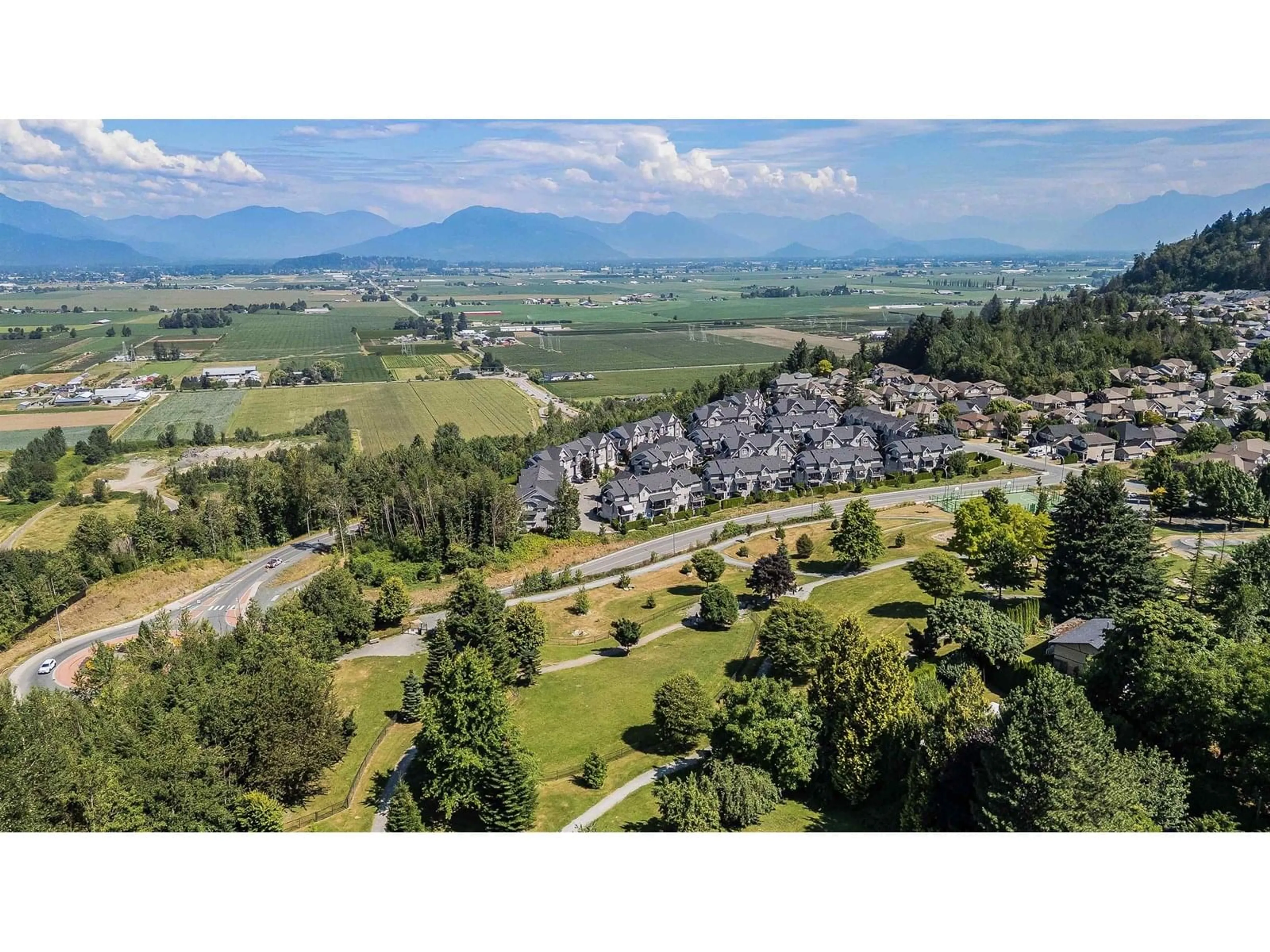 A pic from outside/outdoor area/front of a property/back of a property/a pic from drone, mountain view for 5825 JINKERSON ROAD, Chilliwack British Columbia V2R0C8
