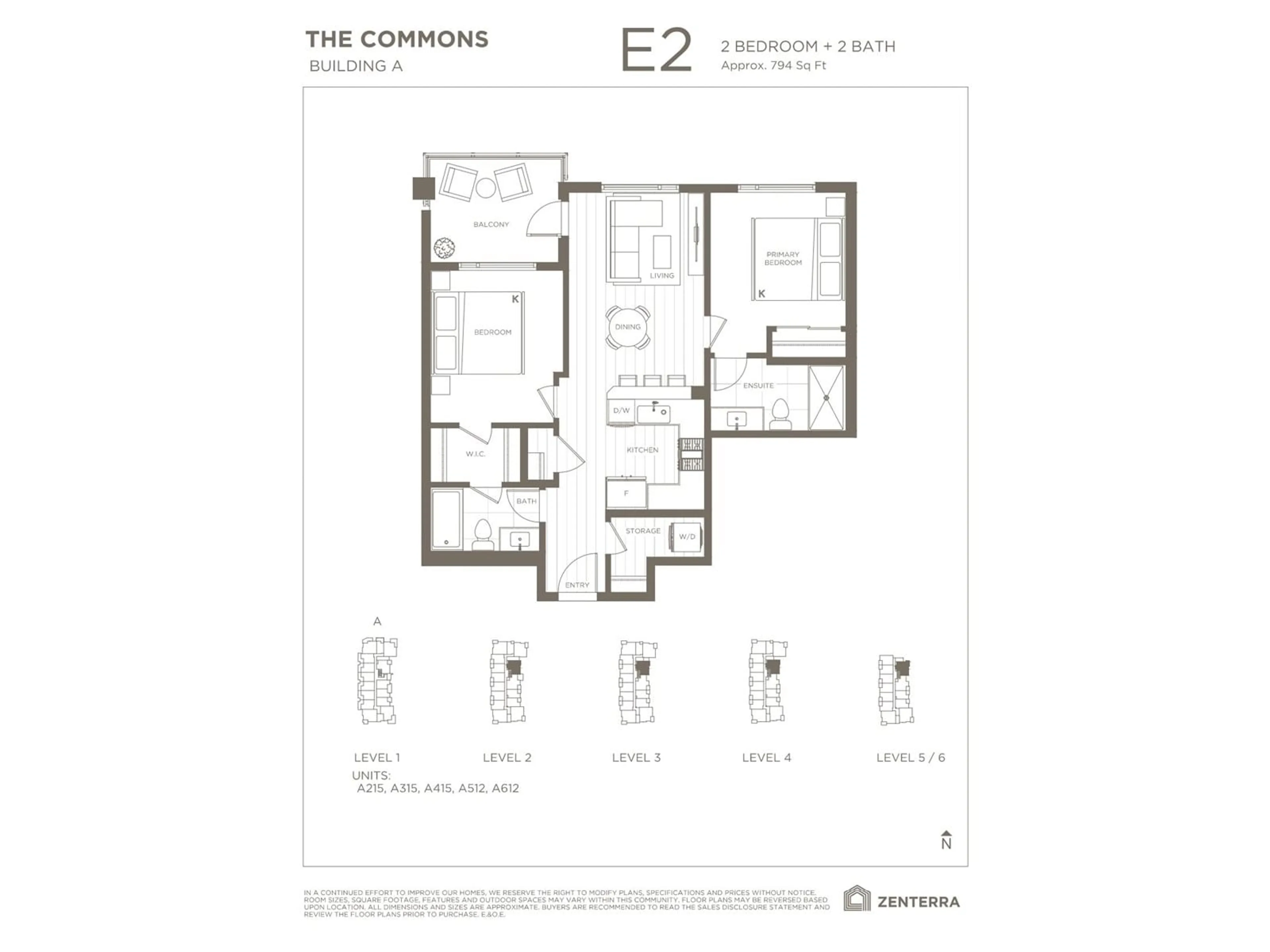 Floor plan for A415 - 8230 208B, Langley British Columbia V2Y2C4