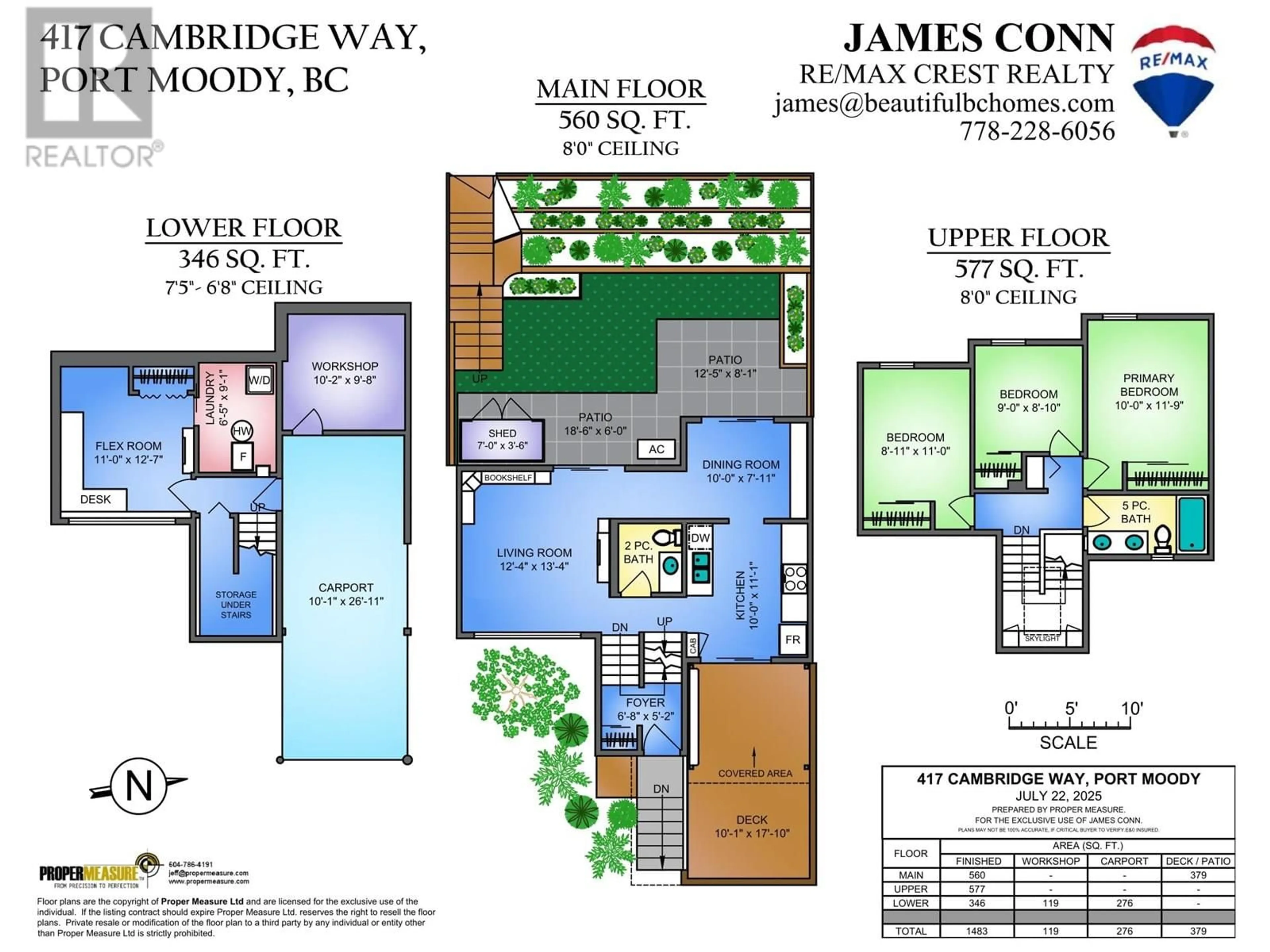 Floor plan for 417 CAMBRIDGE WAY, Port Moody British Columbia V3H3V1