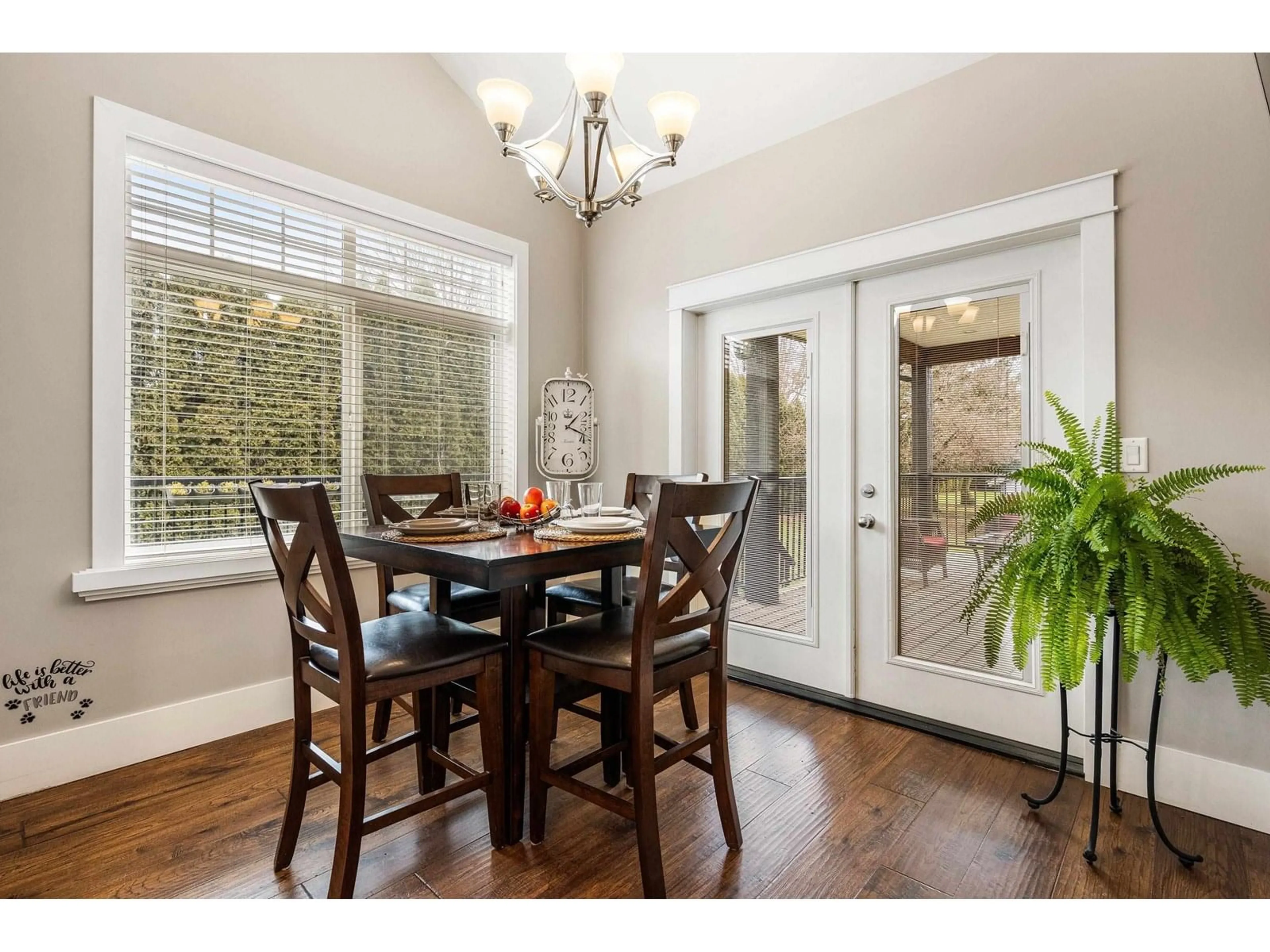 Dining room, wood/laminate floor for 6920 SUMAS PRAIRIE ROAD, Sardis - Greendale British Columbia V2R4K1