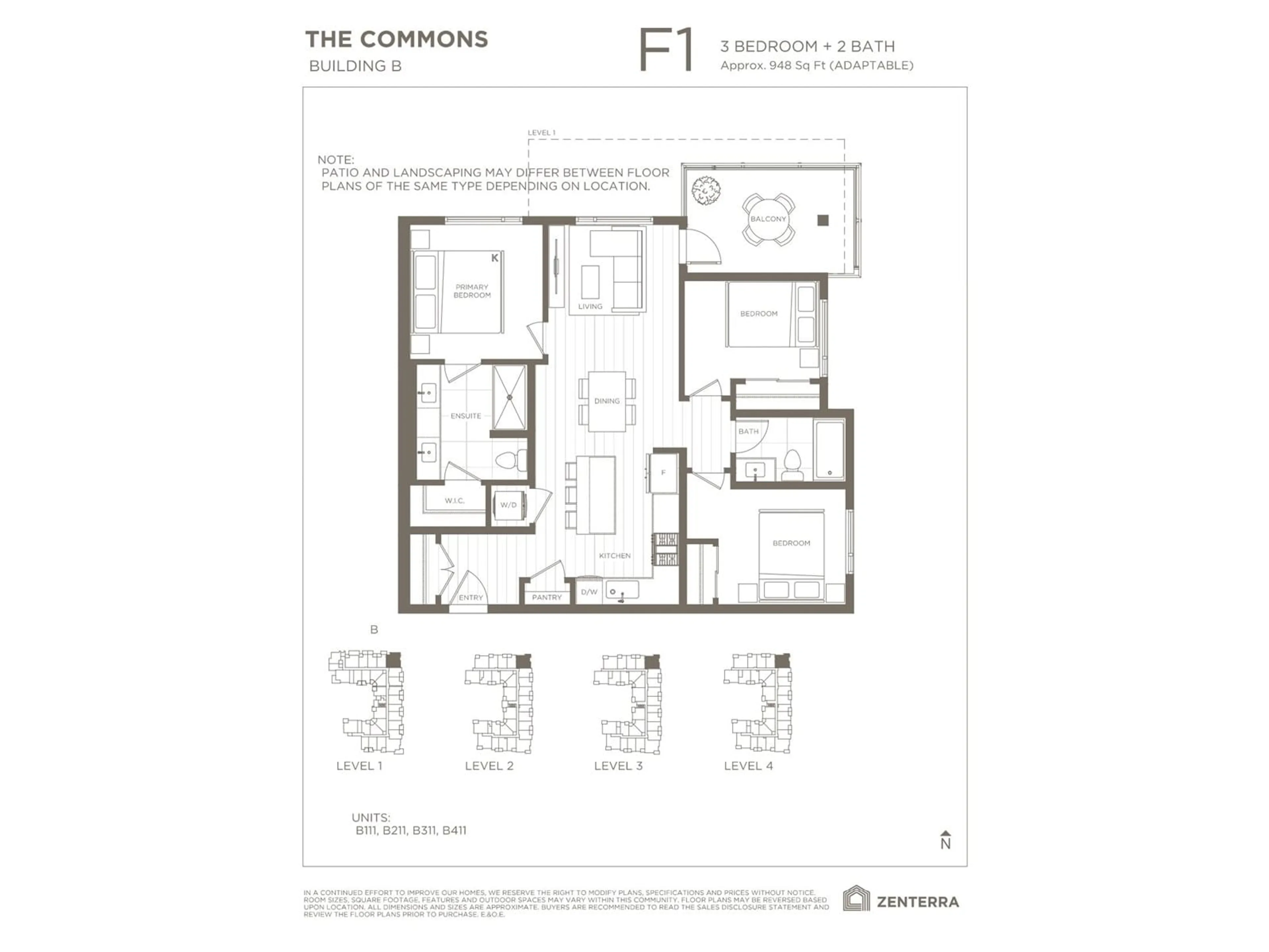 Floor plan for B211 - 8230 208B, Langley British Columbia V2Y2C4