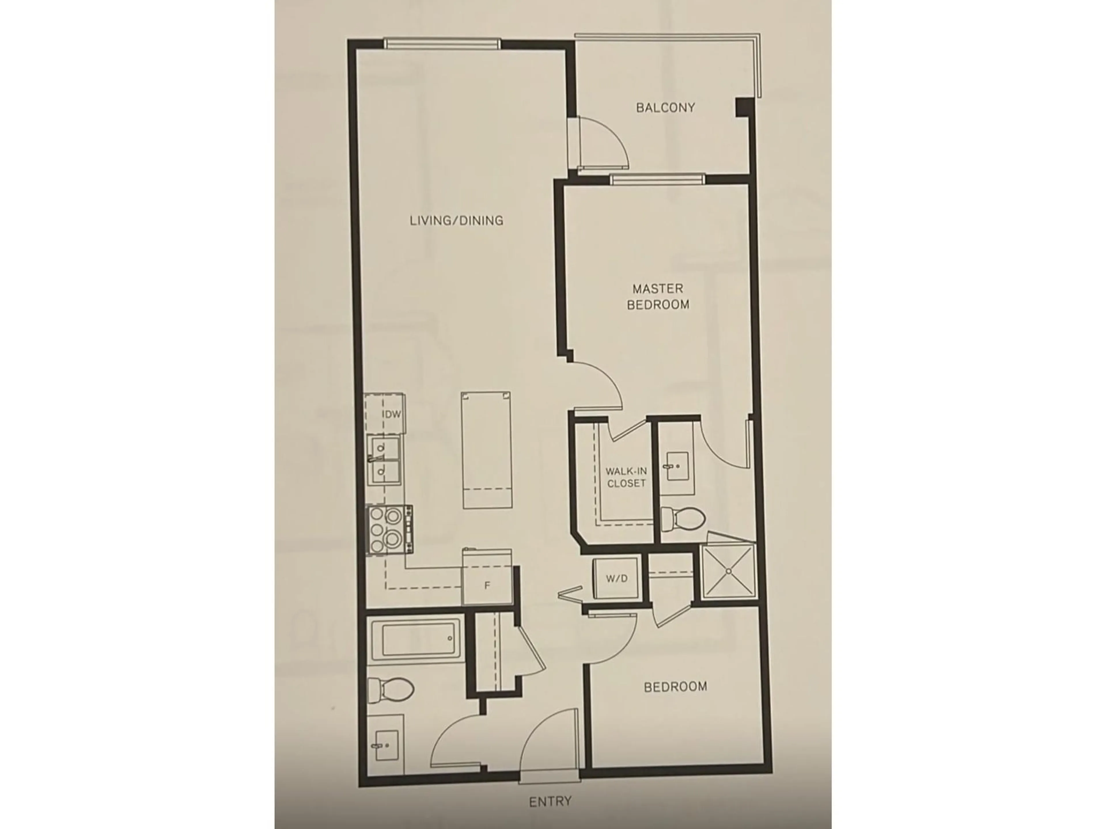 Floor plan for 312 - 18811 72, Surrey British Columbia V4N6W7