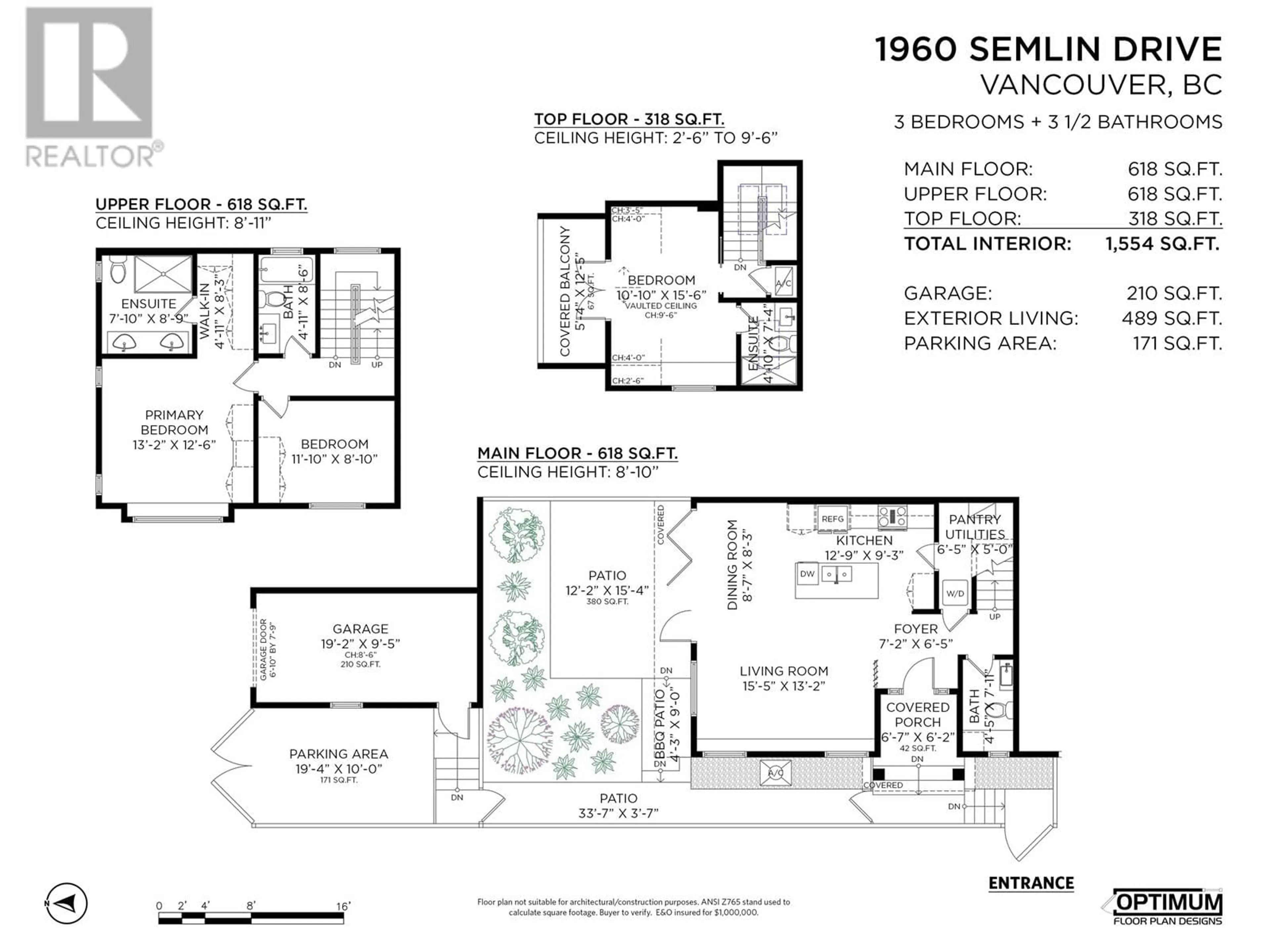 Floor plan for 1960 SEMLIN DRIVE, Vancouver British Columbia V5N4P8