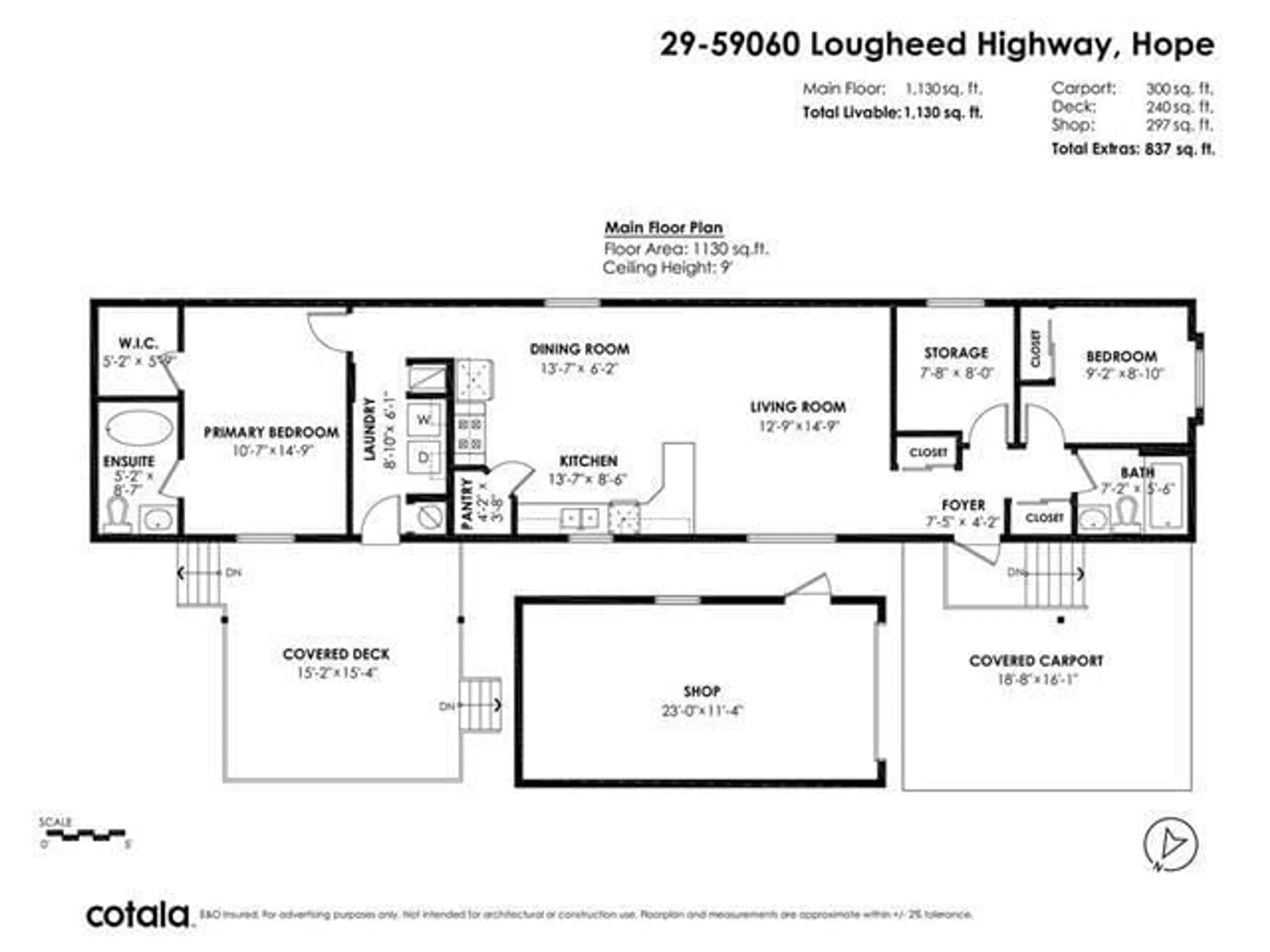 Floor plan for 29 - 59060 LOUGHEED HIGHWAY, Agassiz British Columbia V0X1L3