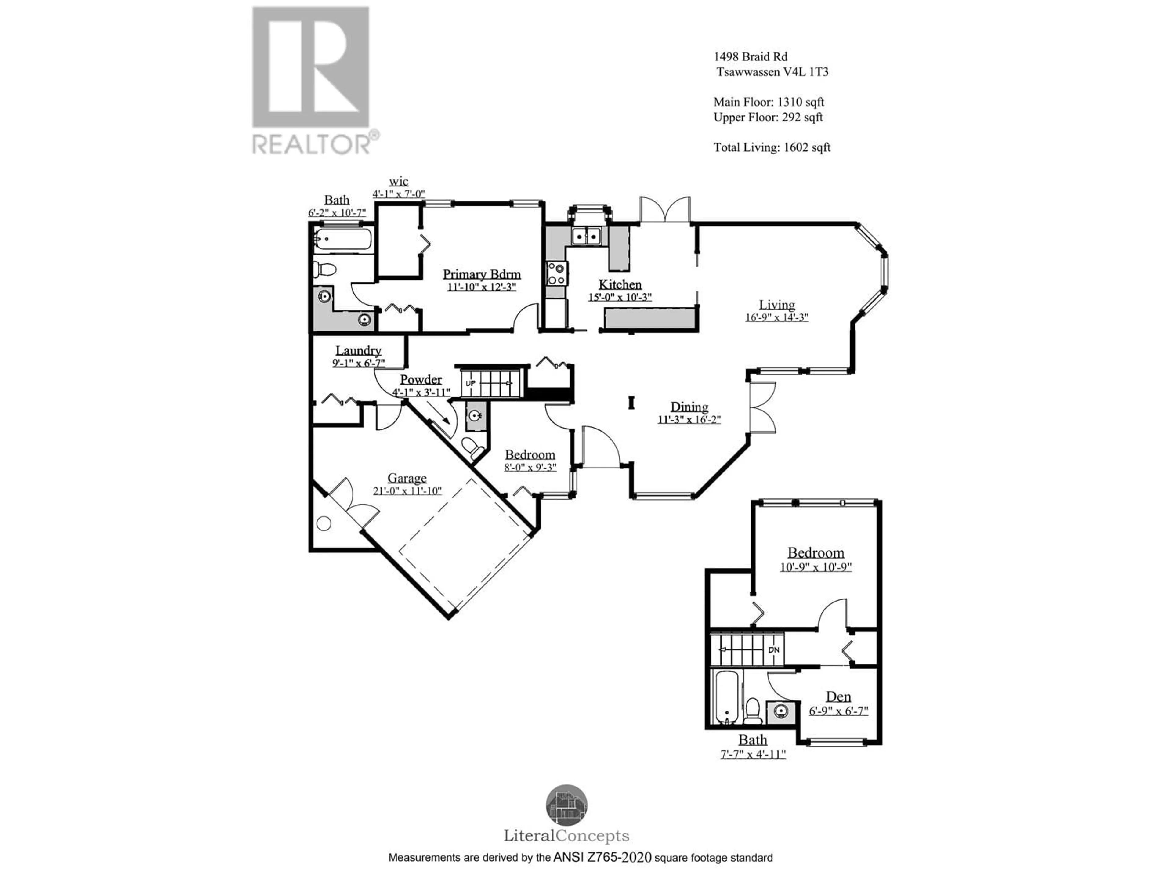 Floor plan for 1498 BRAID ROAD, Delta British Columbia V4L1T3