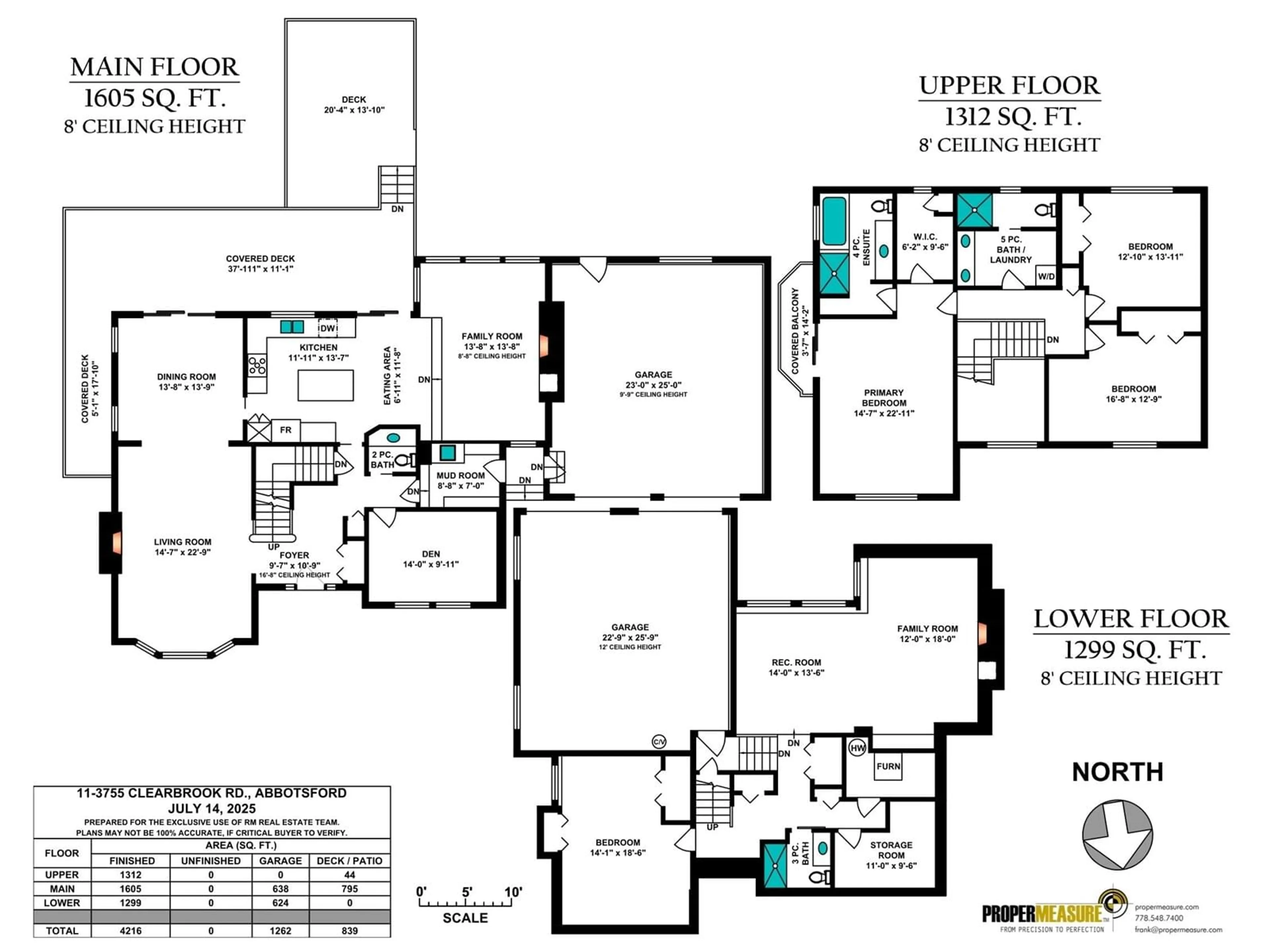 Floor plan for 11 - 3755 CLEARBROOK, Abbotsford British Columbia V2T5A8