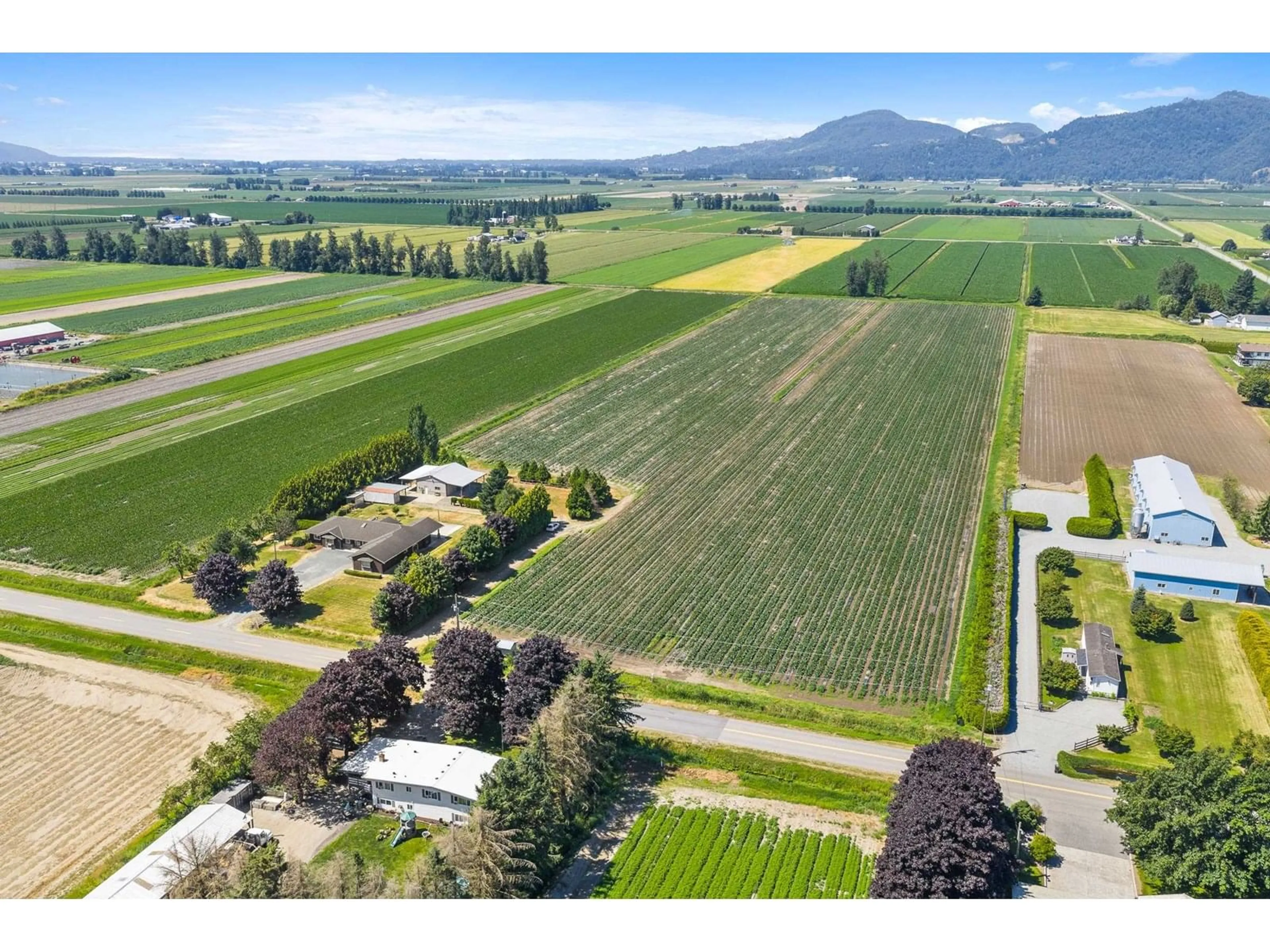 A pic from outside/outdoor area/front of a property/back of a property/a pic from drone, mountain view for 3873 TOLMIE, Abbotsford British Columbia V3G2T9