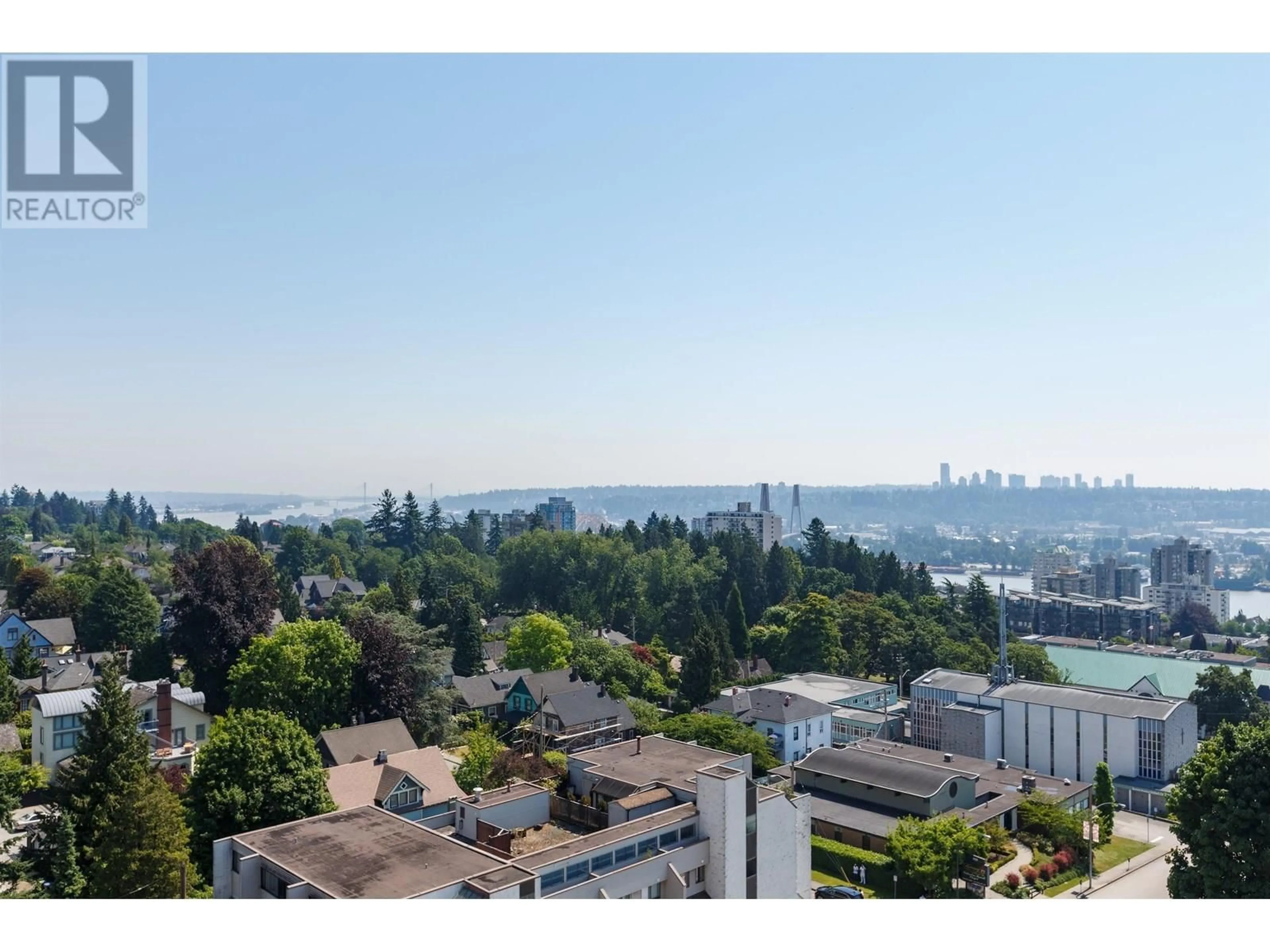A pic from outside/outdoor area/front of a property/back of a property/a pic from drone, city buildings view from balcony for 1104 - 258 SIXTH STREET, New Westminster British Columbia V3L0G6